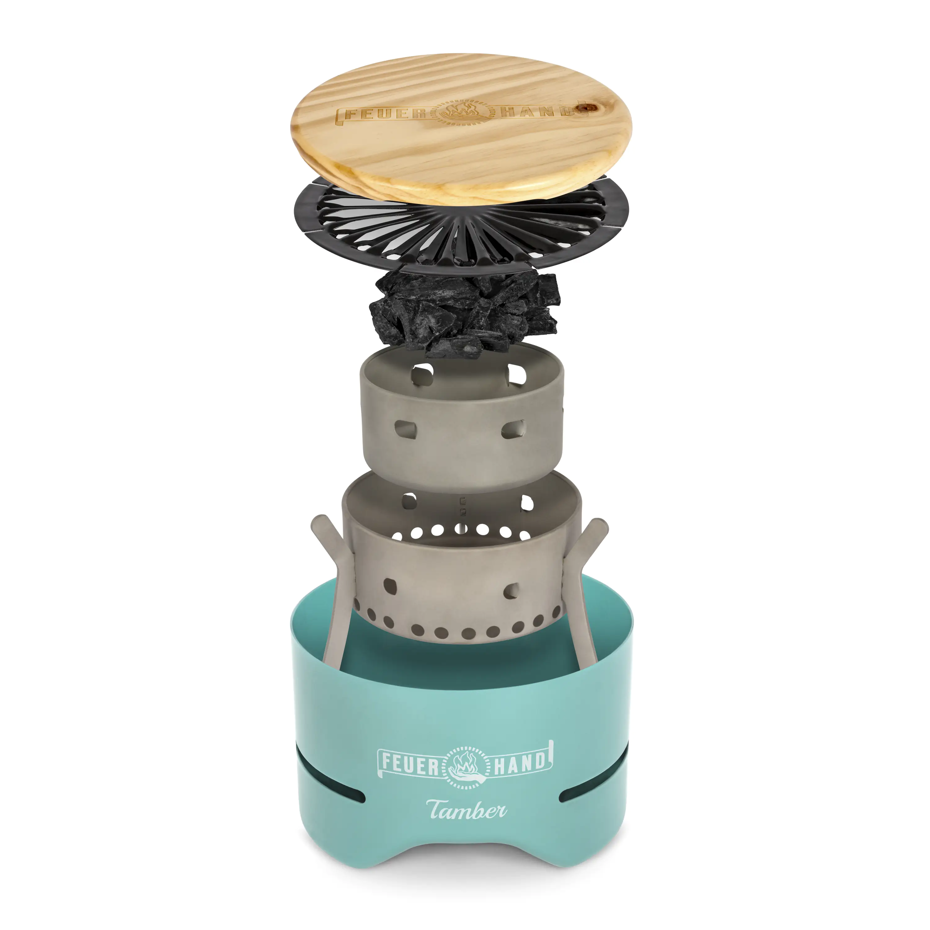 Feuerhand Tischgrill Tamber light green