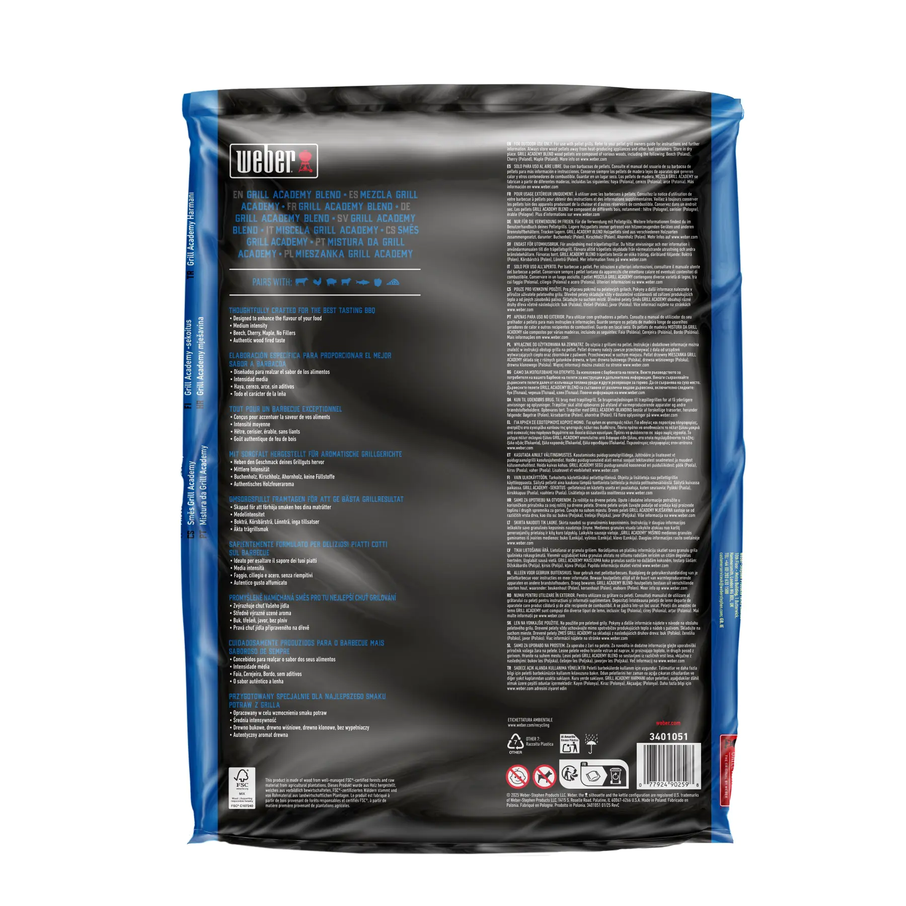 Weber Grill-Holzpellets SmokeFire Grill Academy Blend 8 kg