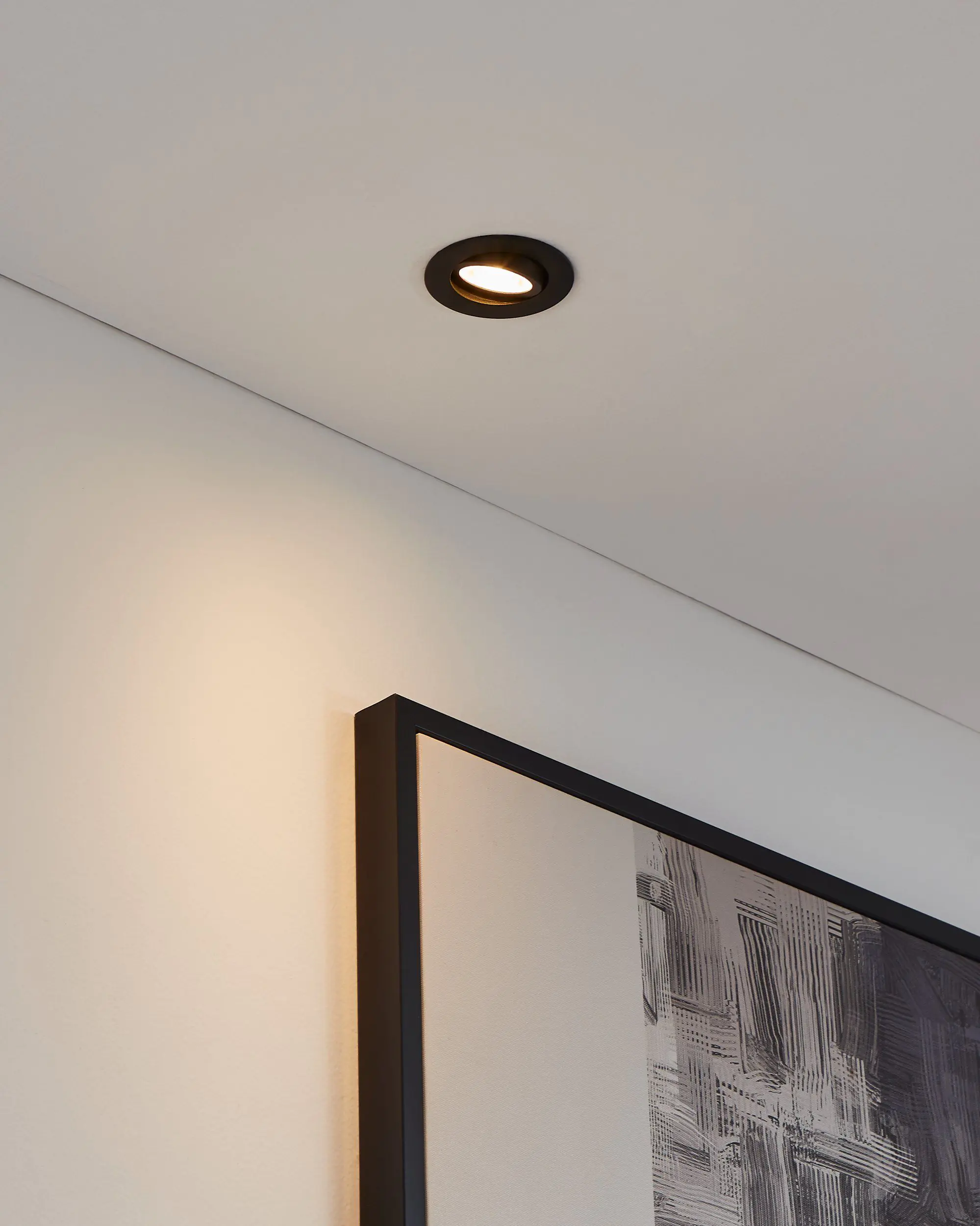 Eglo Connect Einbauleuchte Saliceto-Z schwarz Ø 8,8 cm dimmbar, ww-kw, RGB