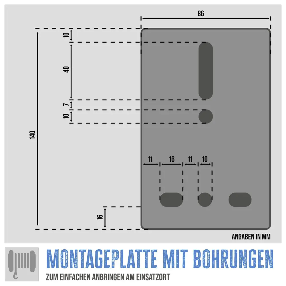 Güde Seilwinde Zugkraft 750 kg Seillänge 20 m