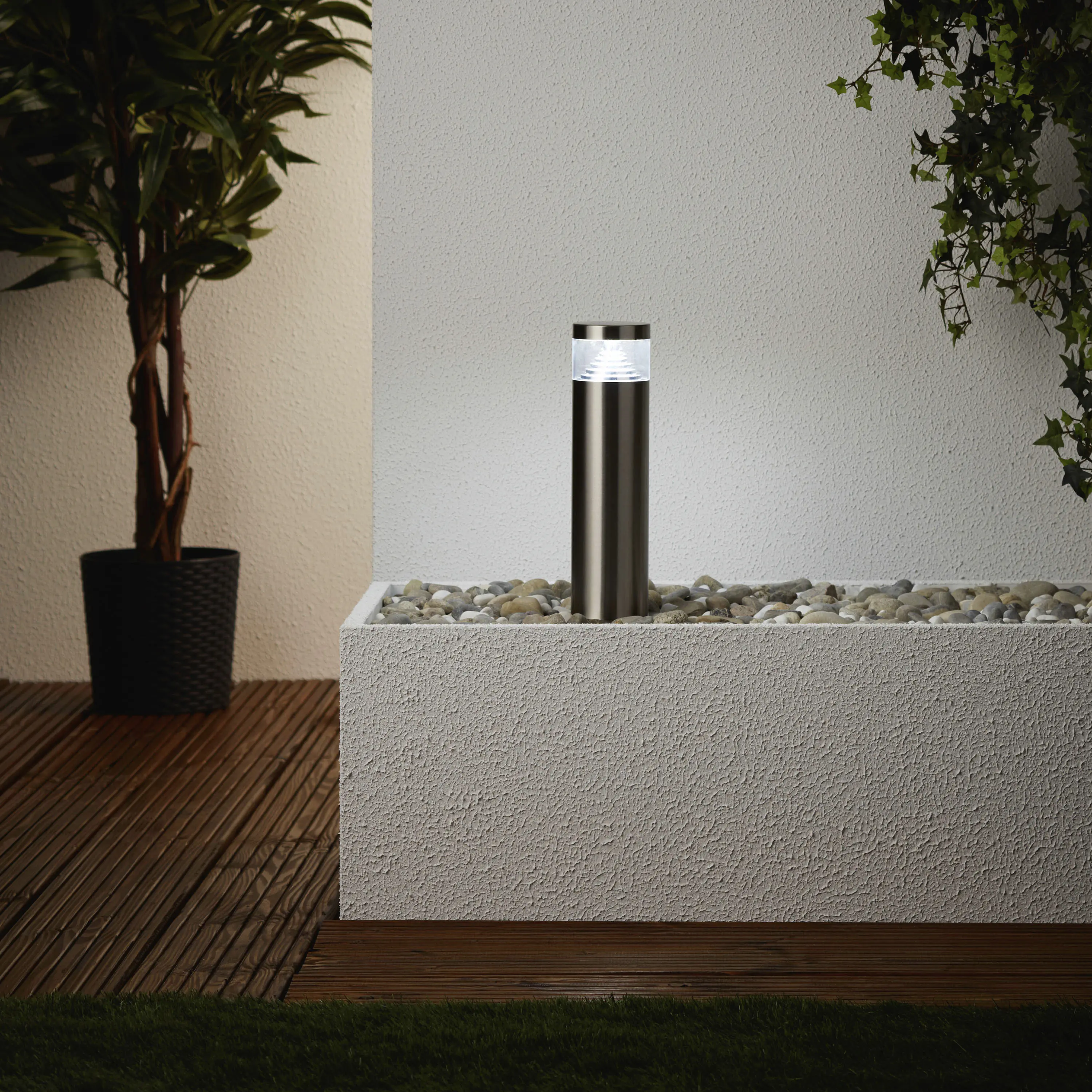 Brilliant LED Sockelleuchte Avon edelstahl 30 x 7,5 cm 6 W, kw