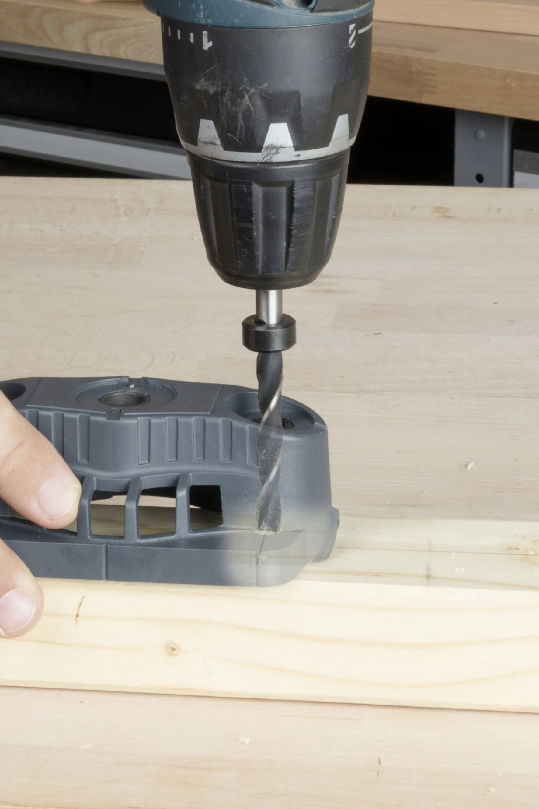 Wolfcraft Mobile Bohrhilfe Forstnerbohrer