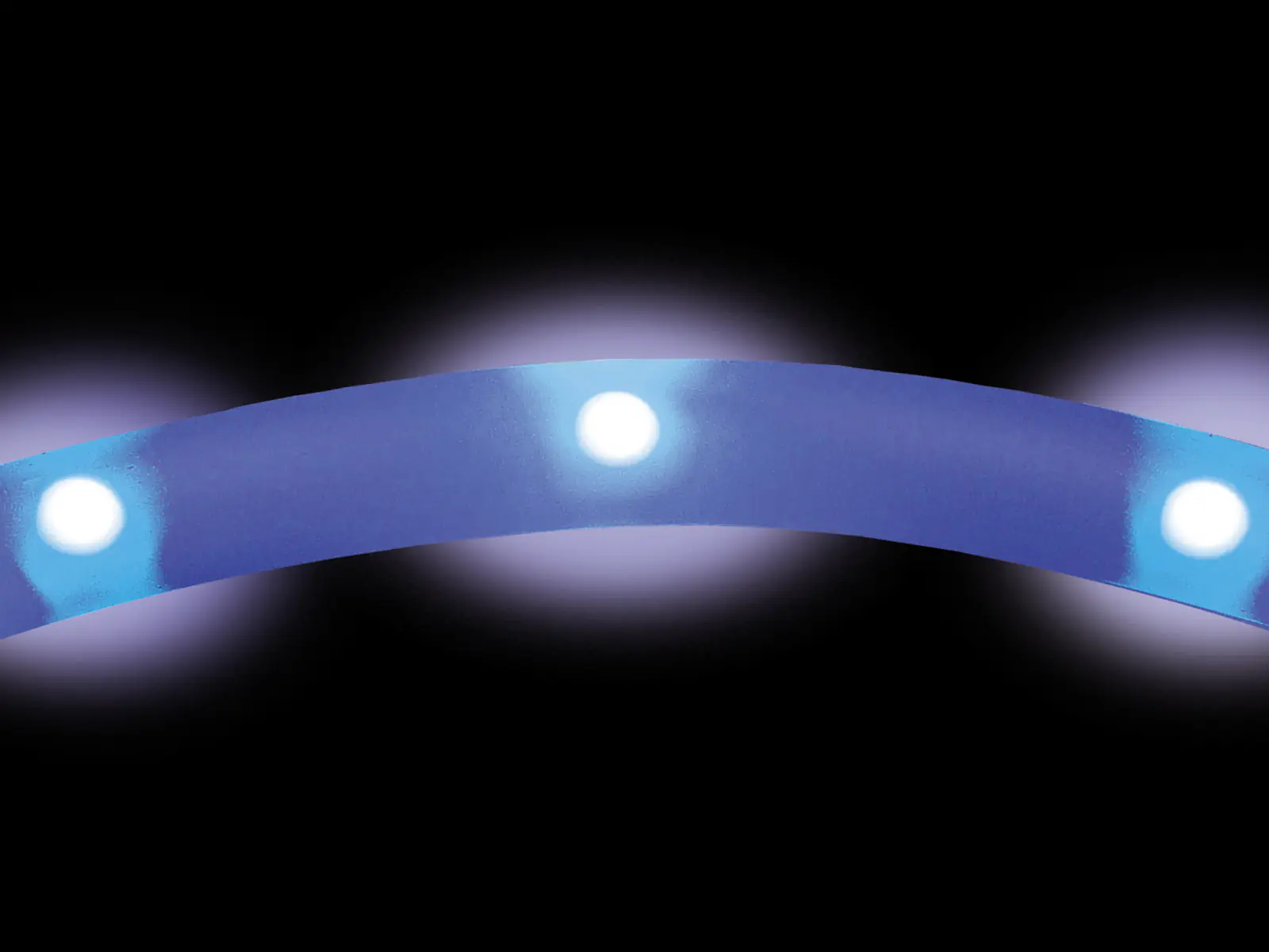 Nobby LED Leuchthalsband Visible S-M blau