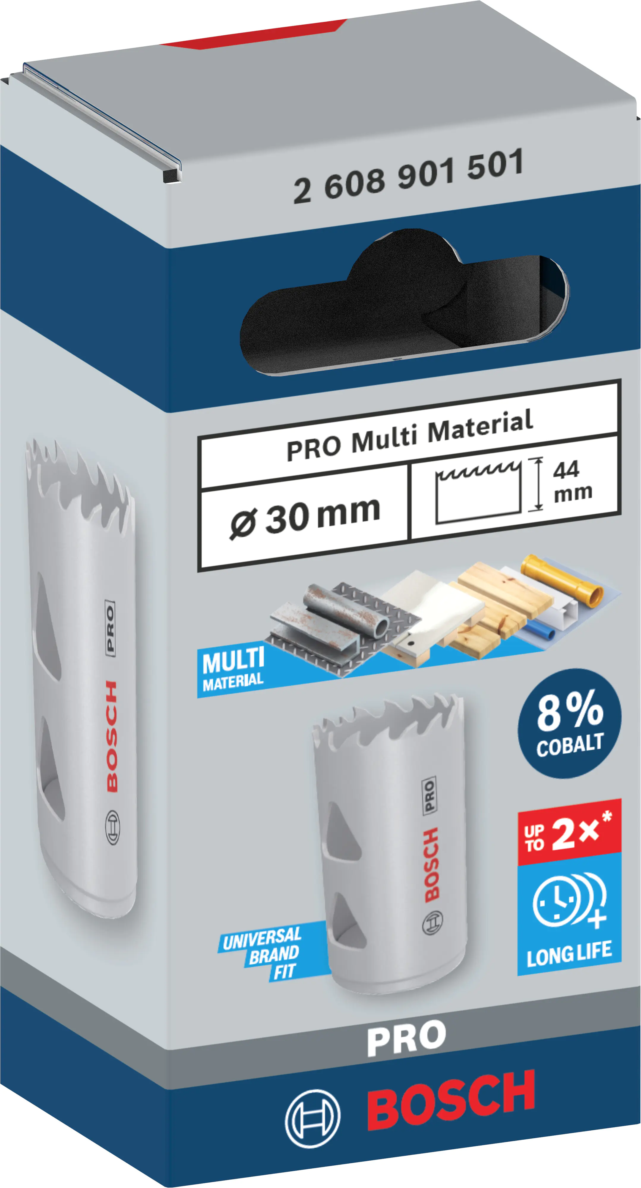 Bosch PRO Multi Material Lochsäge 30 mm mit Gewinde