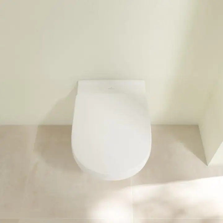 Villeroy & Boch Wand-Tiefspül-WC Targa spülrandlos inkl. WC-Sitz