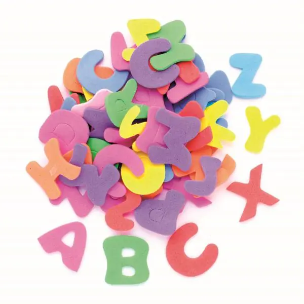 Glorex Moosgummi - Buchstaben 150 Stück