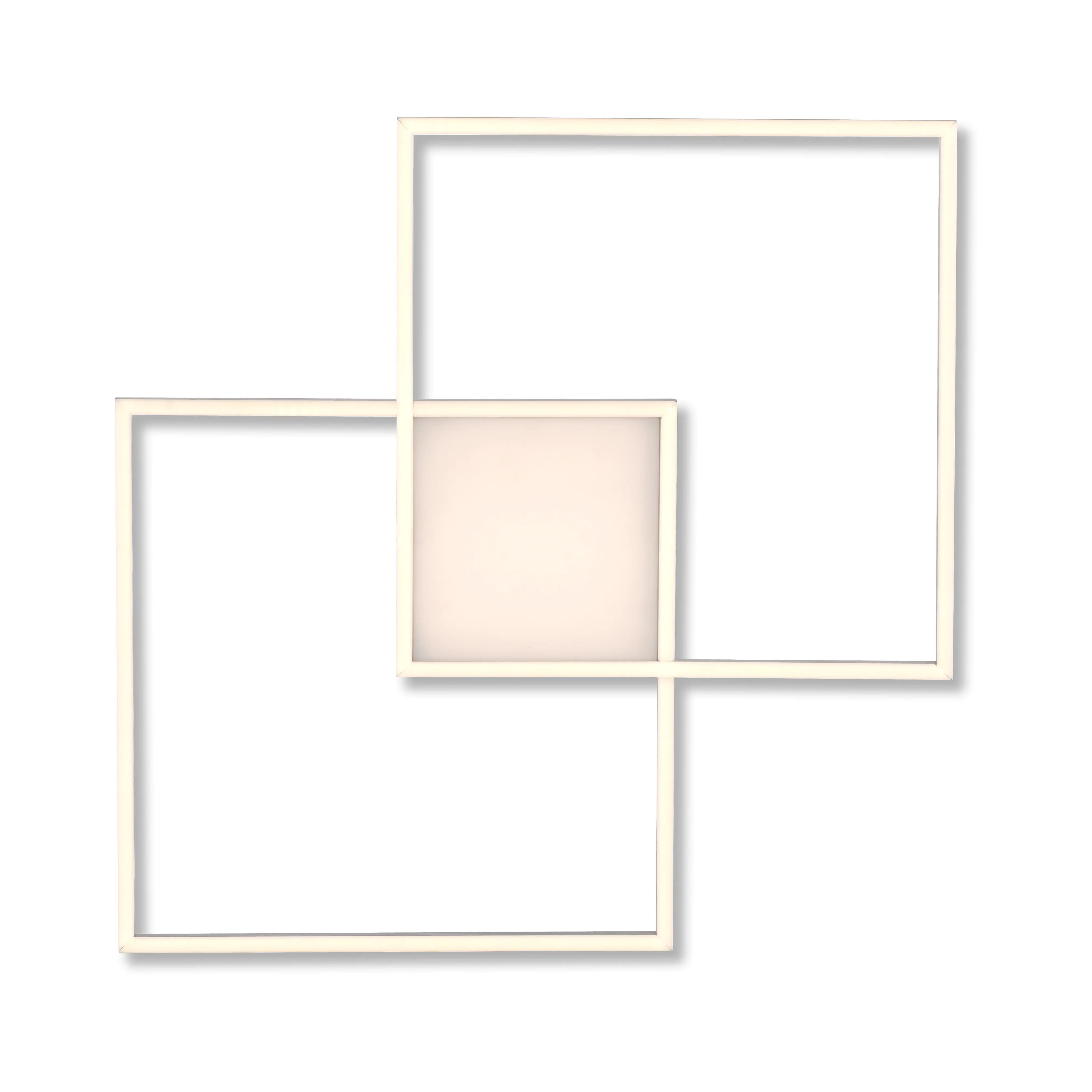 JustLight LED CCT Deckenleuchte Asmin nickel-matt 60 x 60 cm dimmbar