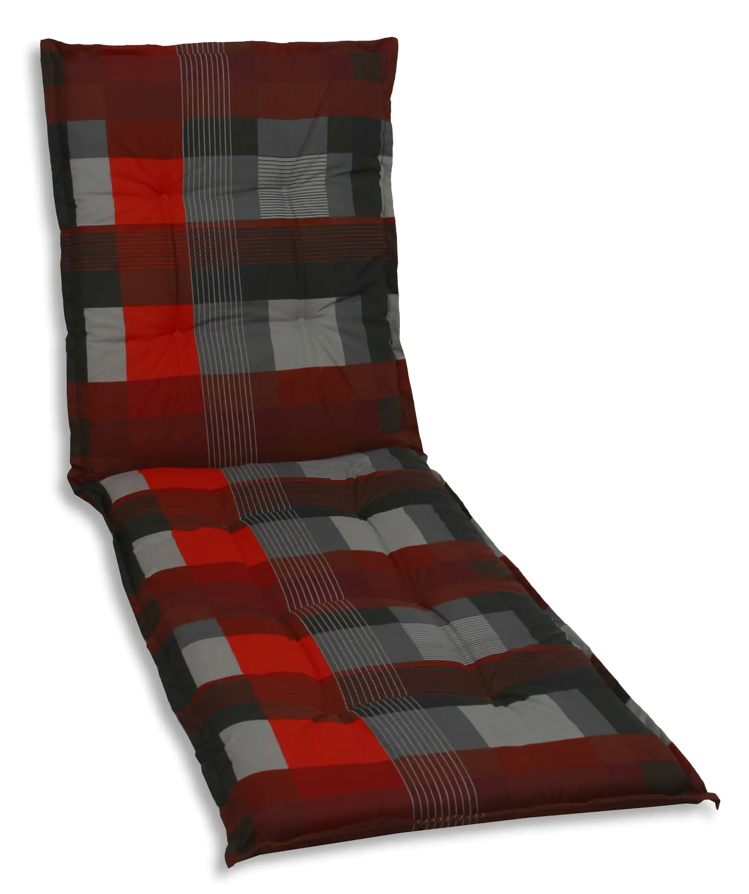GO-DE Rollliegen-Auflage 190 x 60 x 8 cm, rot kariert