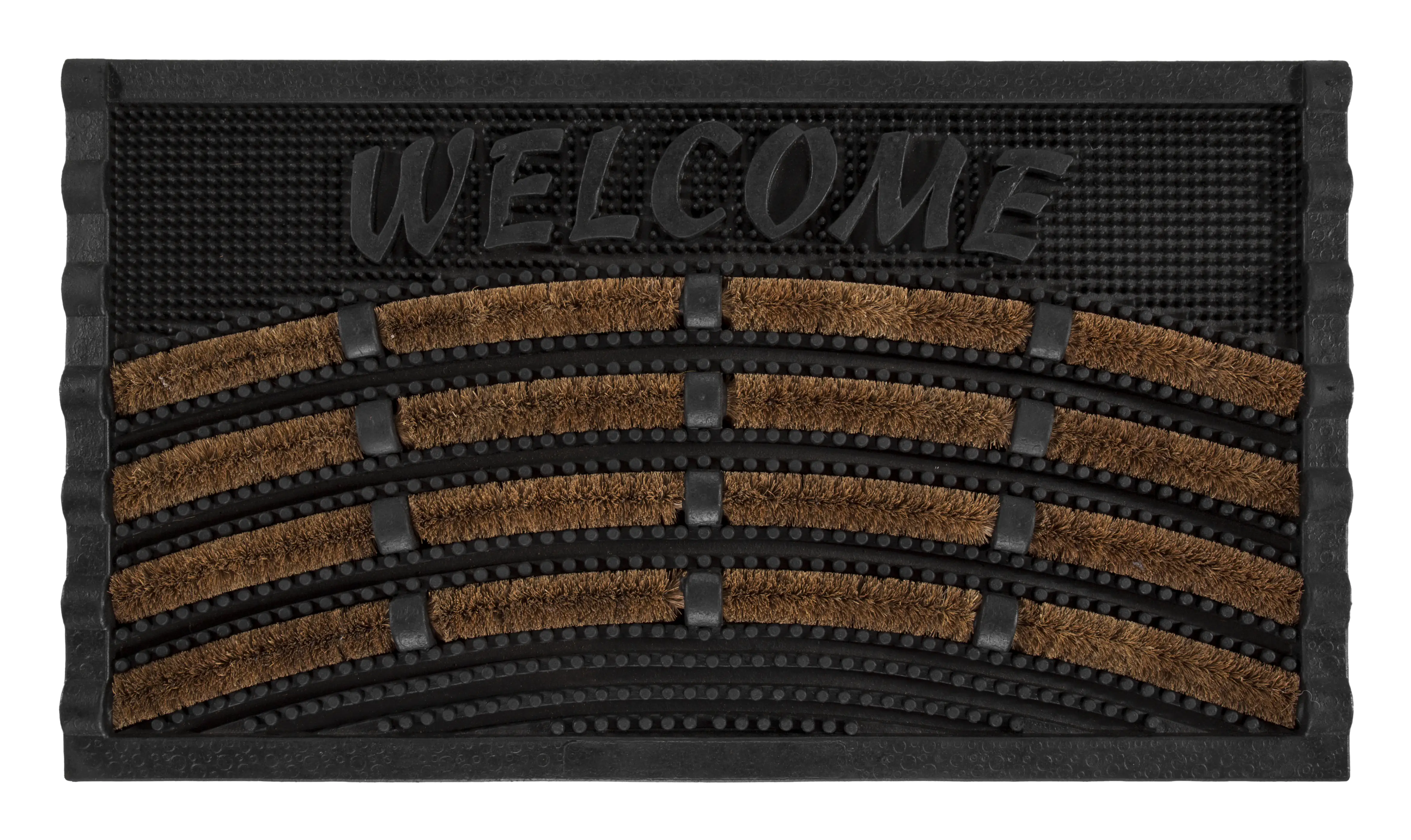 Fussmatte Welcome  schwarz kokos gummi, 40 x 70 cm