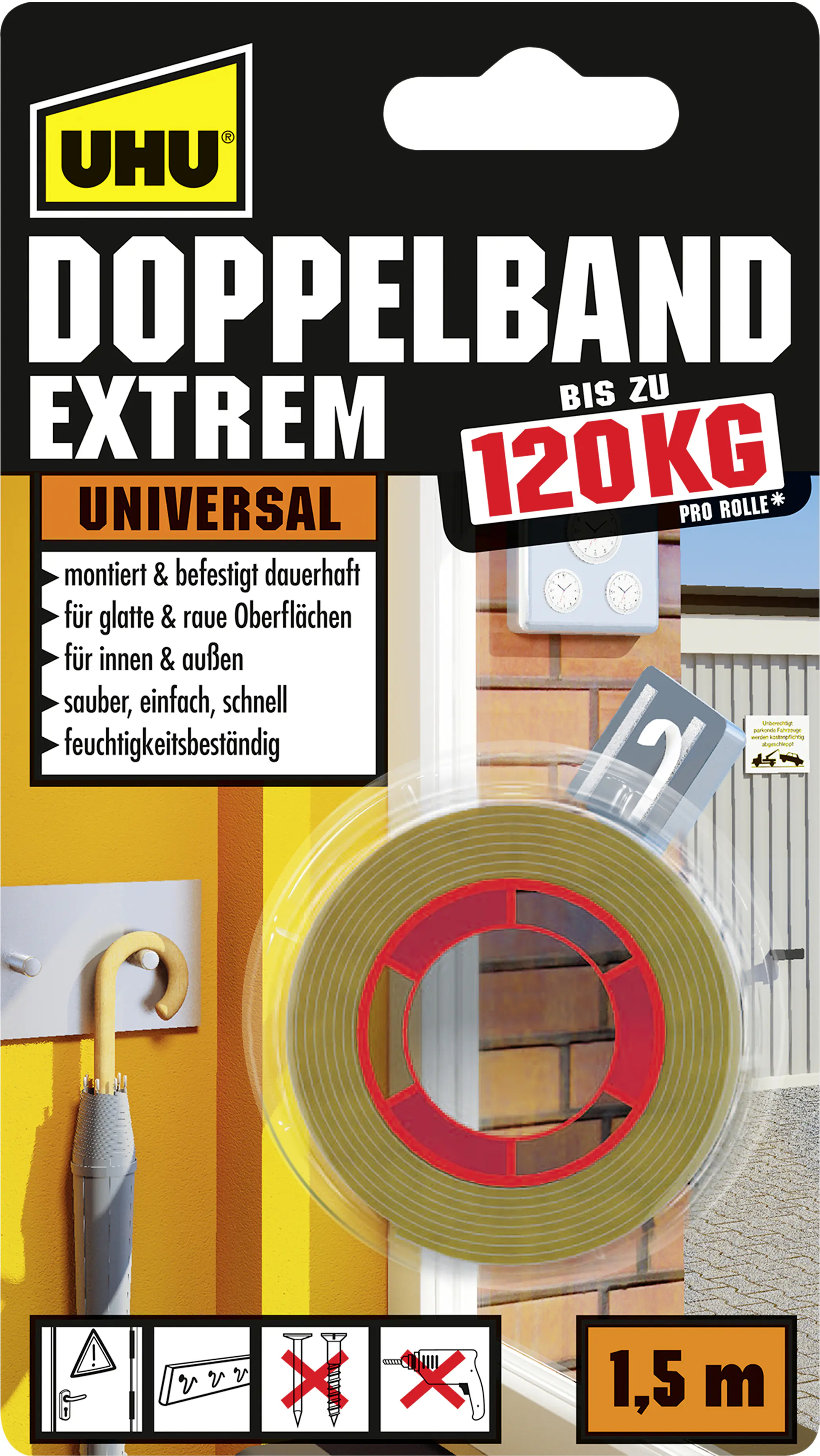 UHU Doppelband Extrem Universal 1,5 m x 19 mm