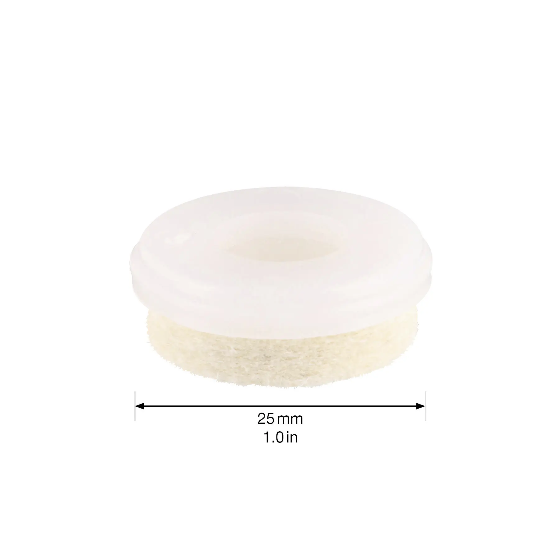 Wagner Möbelgleiter zum Anschrauben Soft creme Ø 25 mm - 8 Stück 