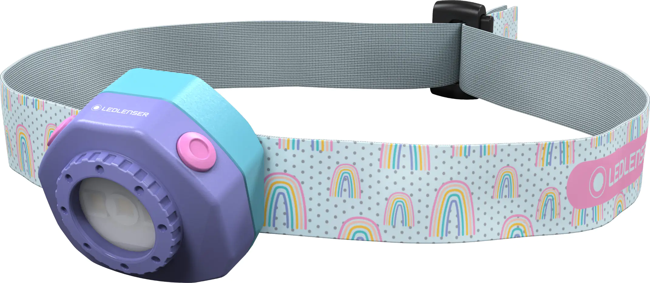 Ledlenser LED-Stirnlampe für Kinder Kidled4R Regenbogen-Motiv bunt