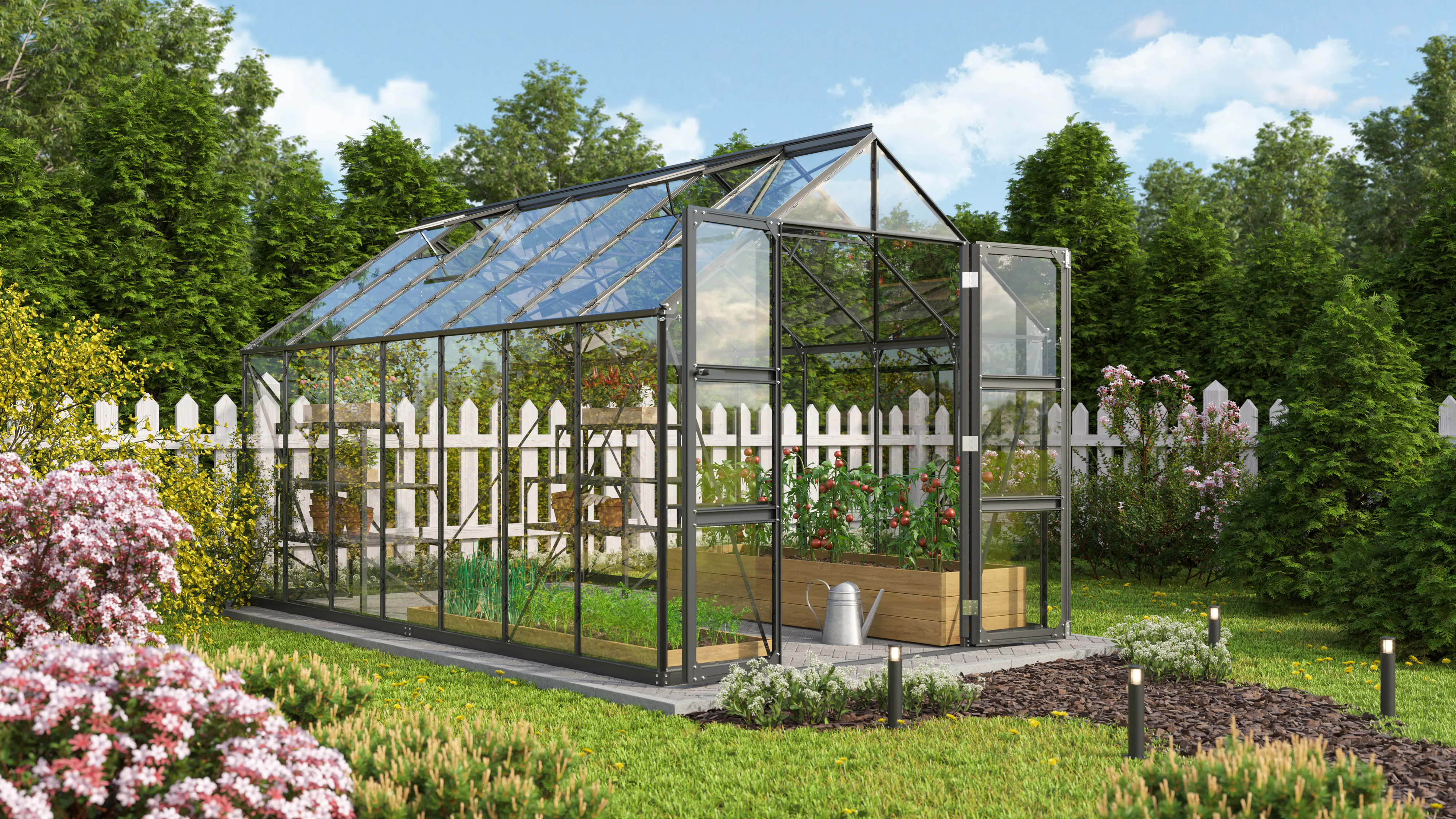 Vitavia Gewächshaus Domus 11500 257 x 448 cm 3 mm ESG