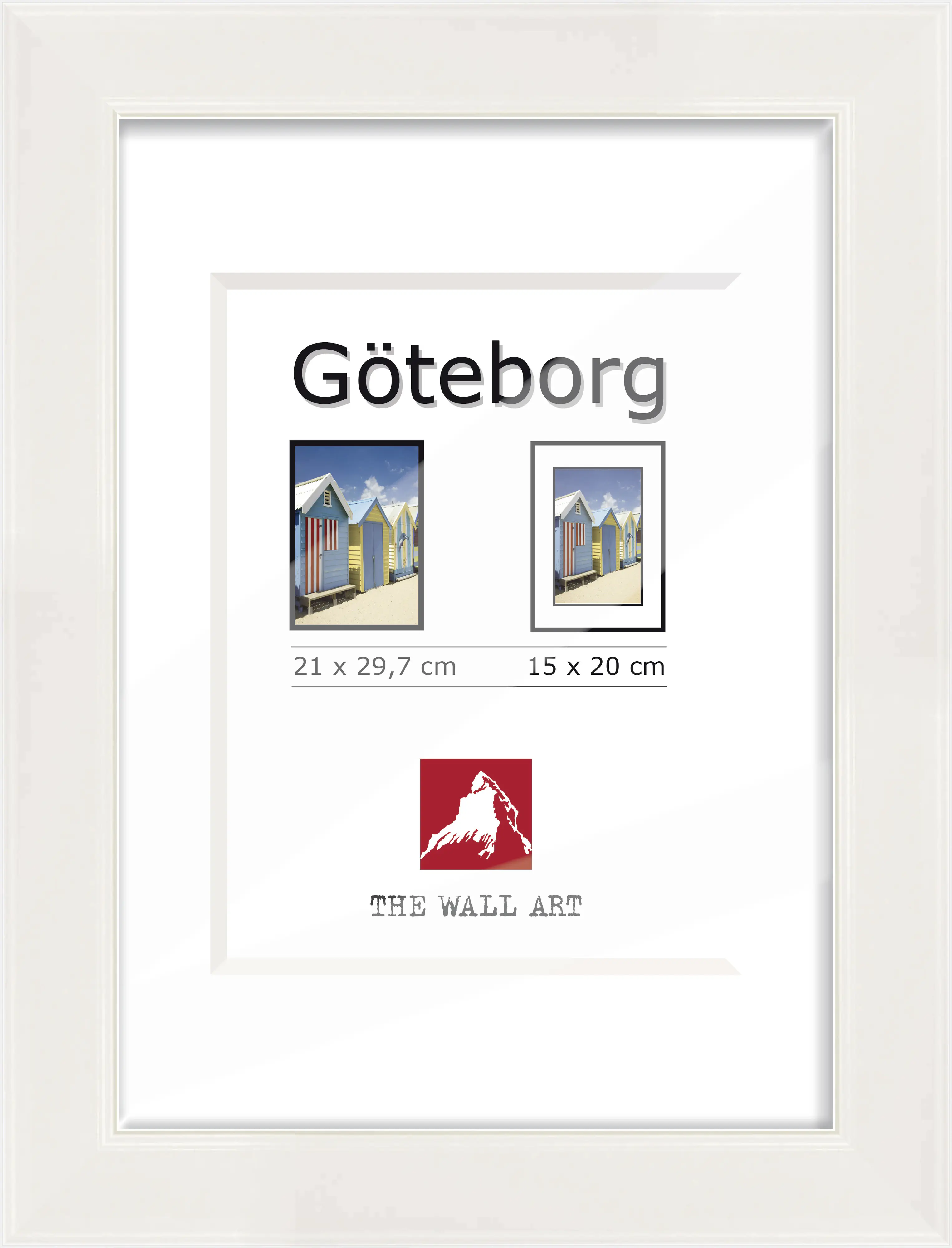 Holz Bilderrahmen Göteborg weiß, 21 x 29,7 cm