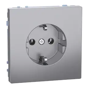 Merten Steckdose Serie Design, Edelstahl, MEG2301-6036
