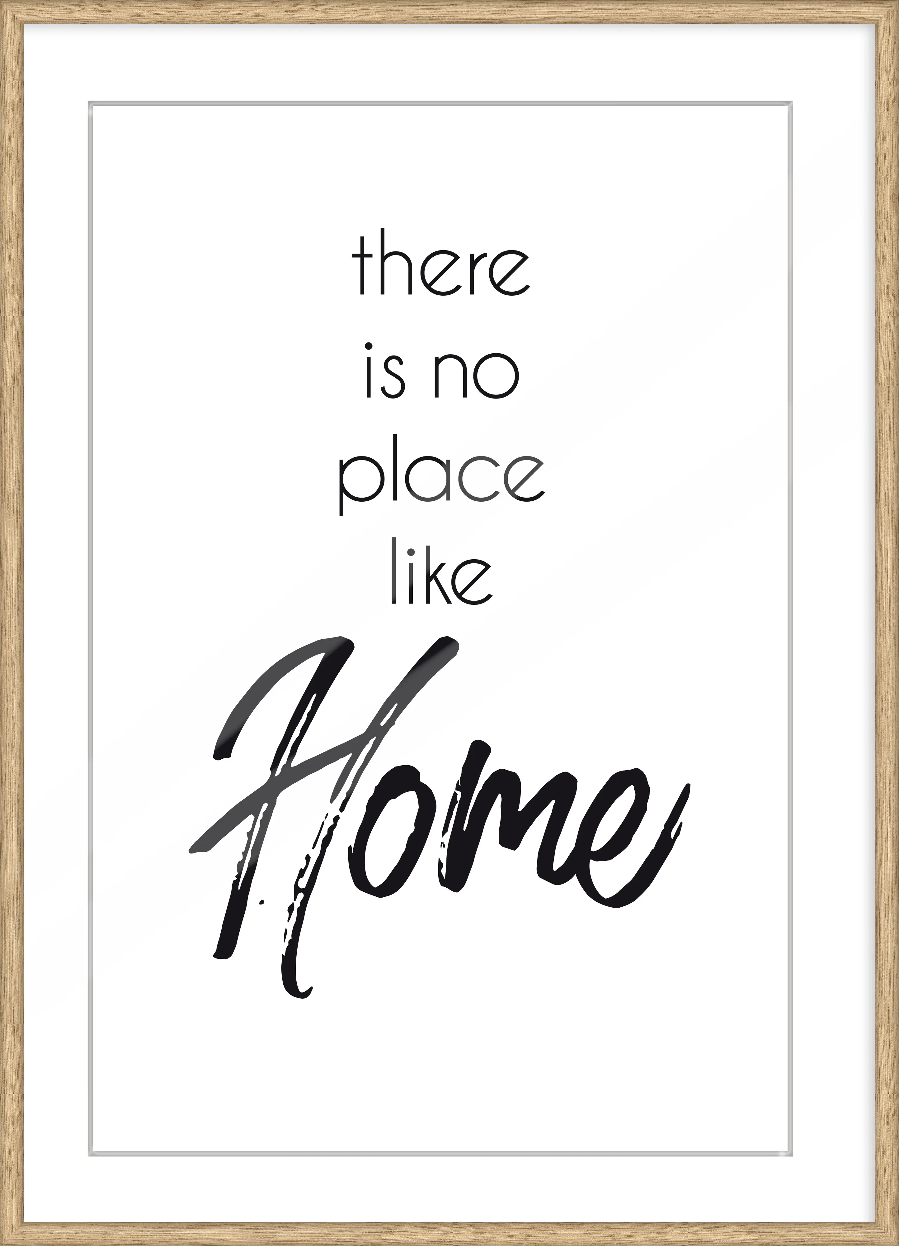 Kunststoff Bilderrahmen Design Frames buche, 50 x 70 cm