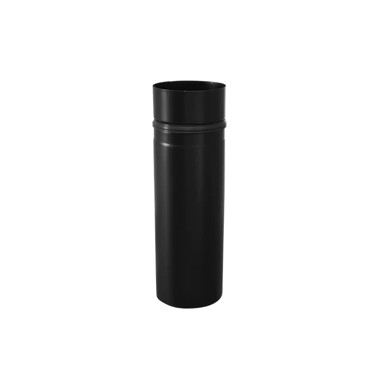 Pelletofenrohr 250 mm schawarz, 250 mm lang
