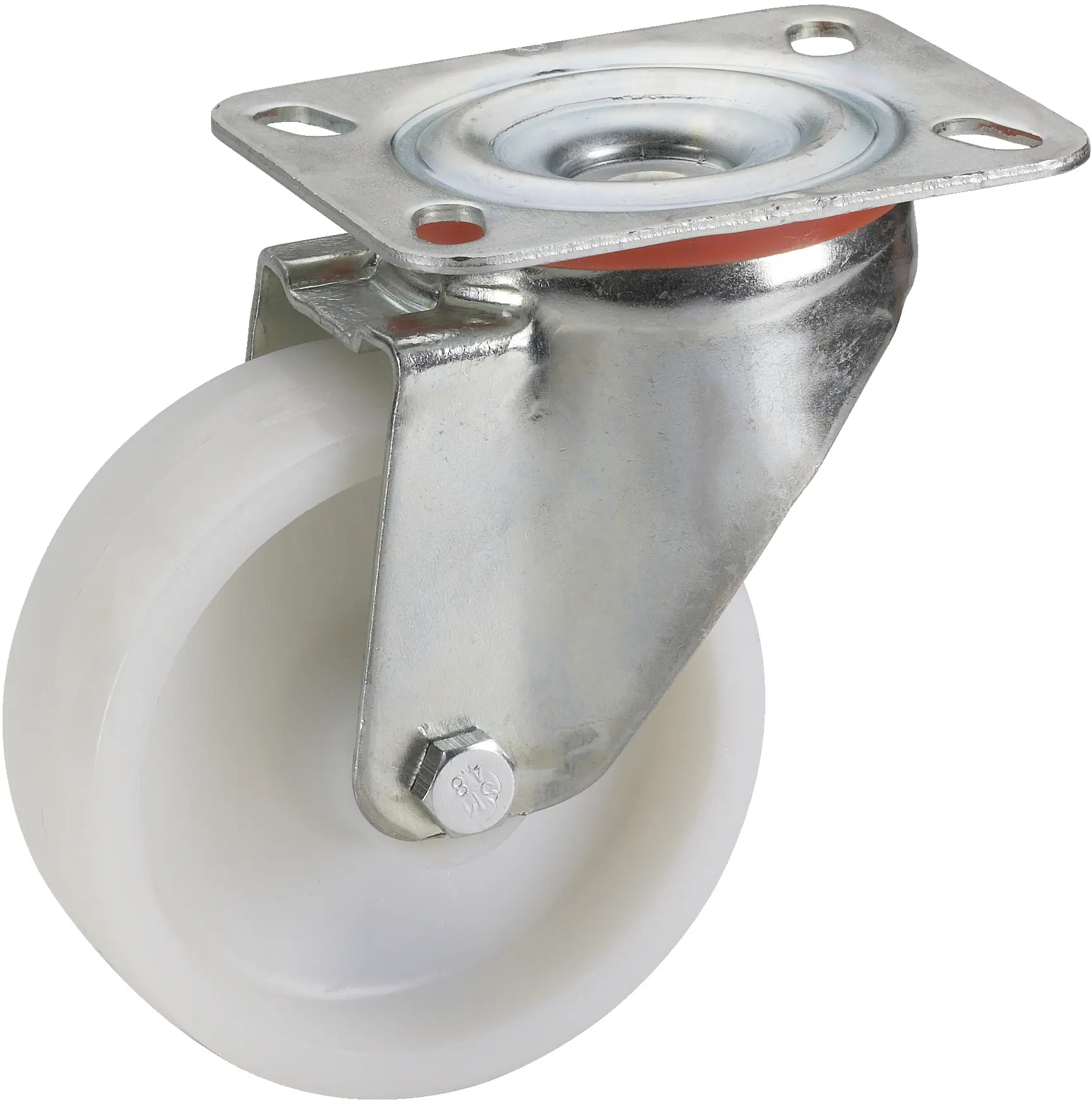 Lenkrolle mit Platte 100 x 35 mm, Tragkr. 150 kg