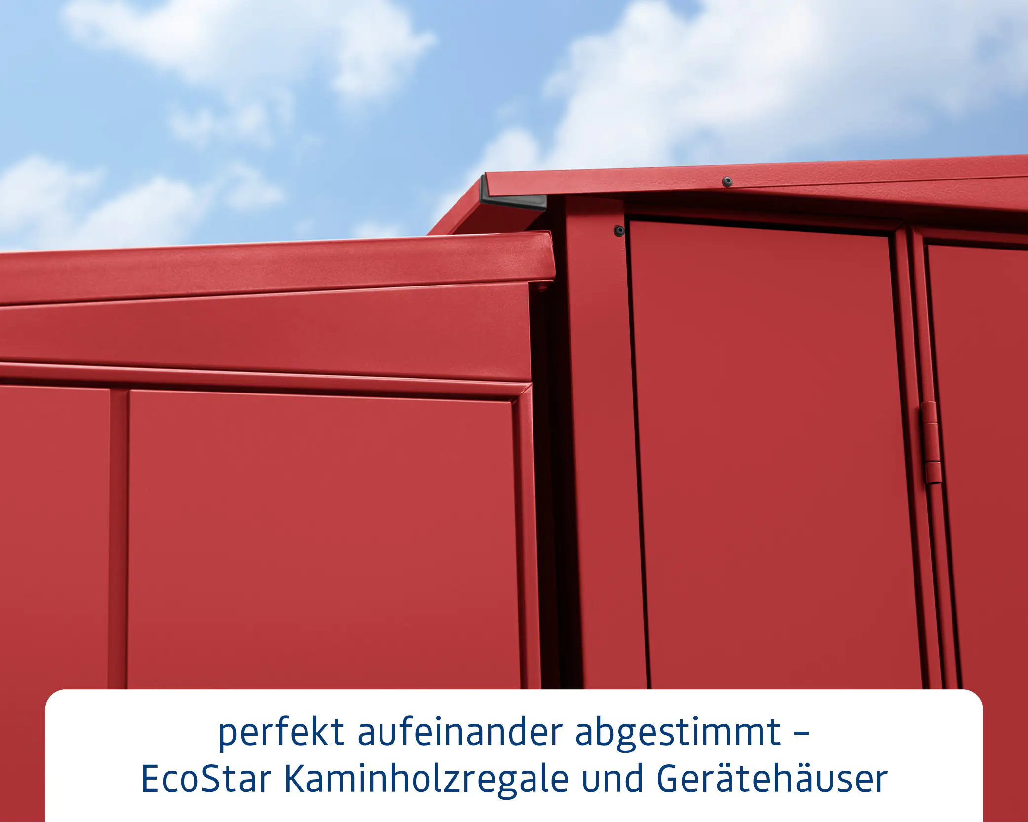 Ecostar Kaminholzregal Elegant-V Typ 2, purpurrot, mit Verstrebung