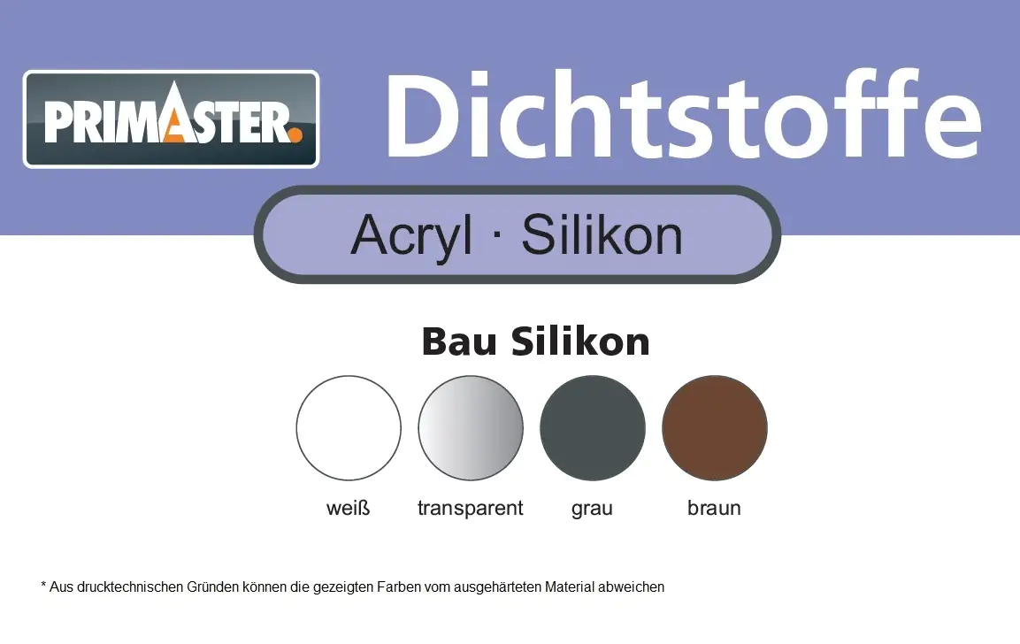 Primaster Bau und Fenster Silikon braun 310 ml