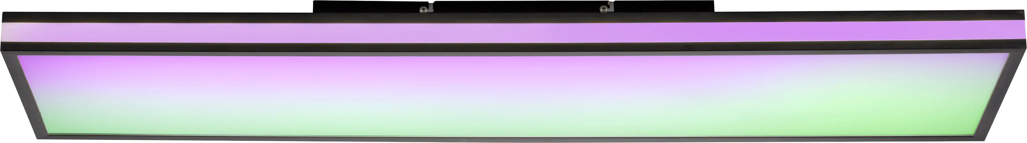 JustLight CCT LED Deckenleuchte Mario Black 101,5 x 26,5 cm dimmbar RGBW