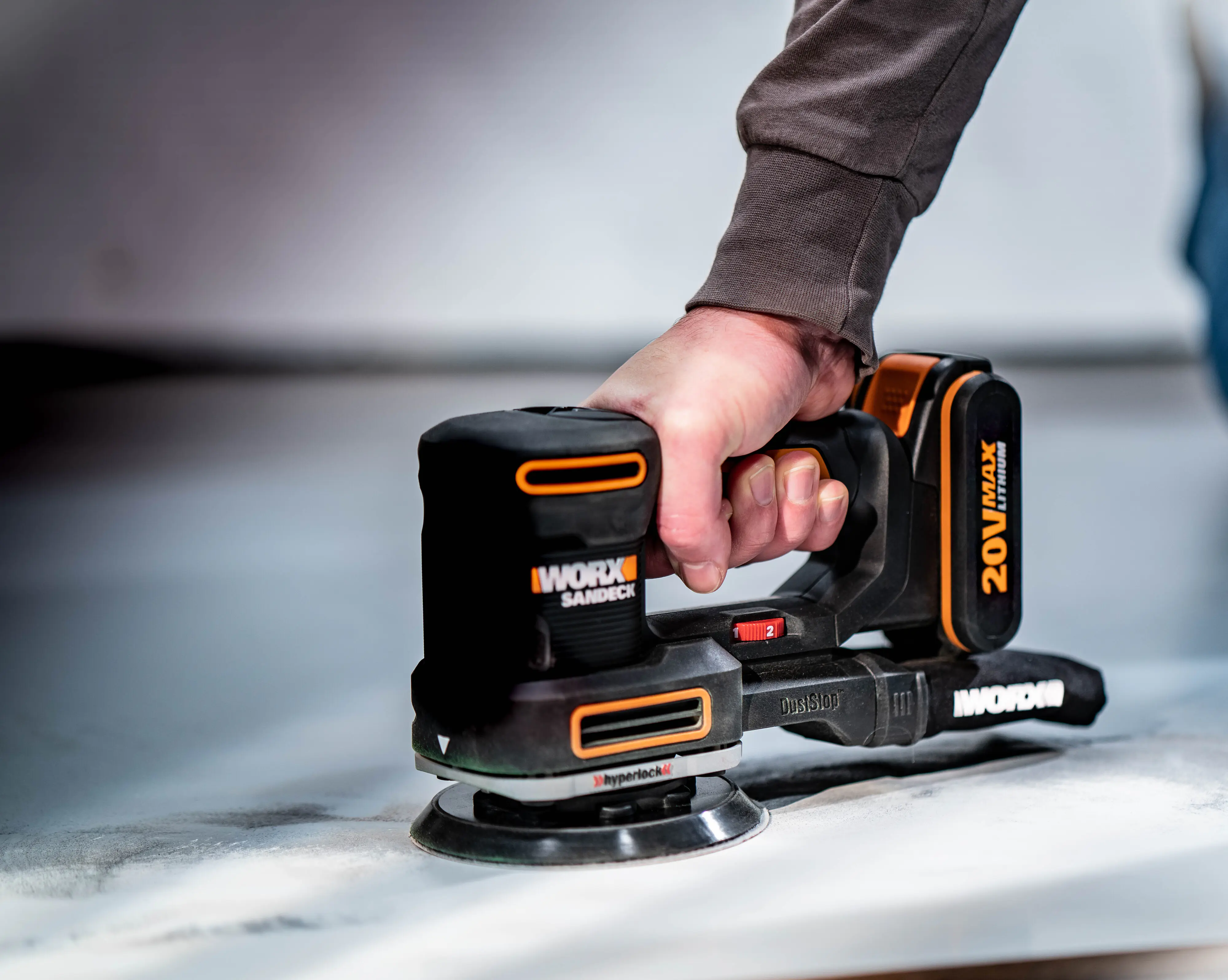 Worx Akku-Multischleifer Sonicrafter WX820 20 V inkl. Akku 2 Ah & Ladegerät