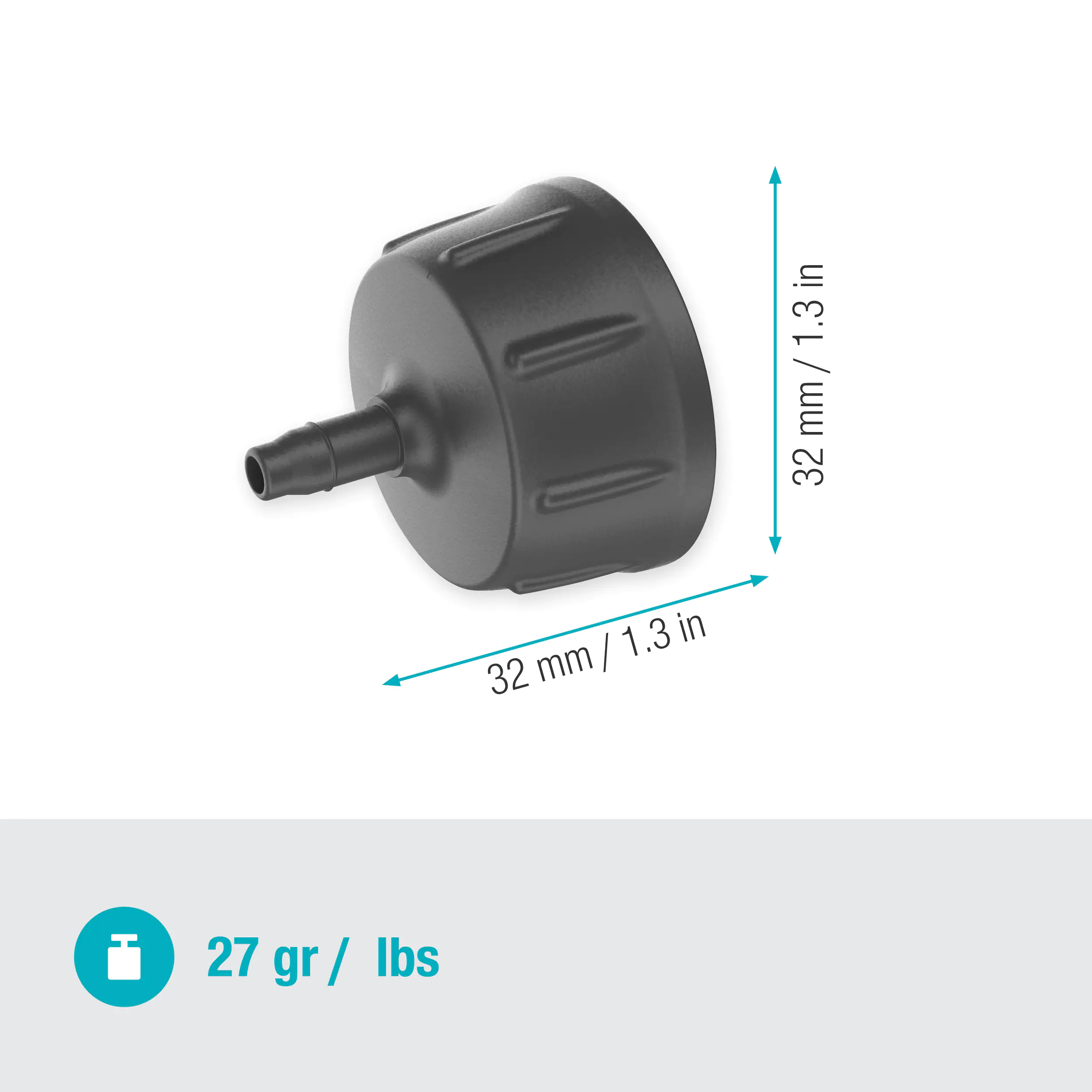 Gardena Hahnanschluss, 4,6 mm (3/16")