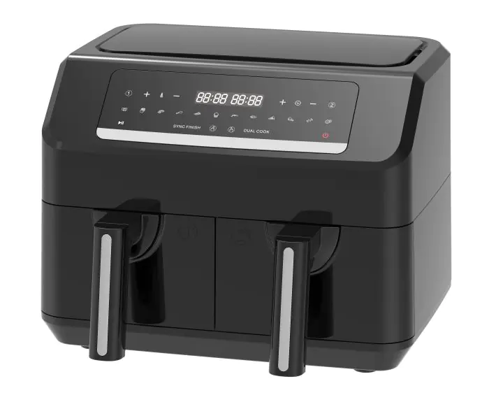 Emerio Doppel-Heißluftfritteuse AF-130376.1, 2x 3,6 L, 2400 Watt