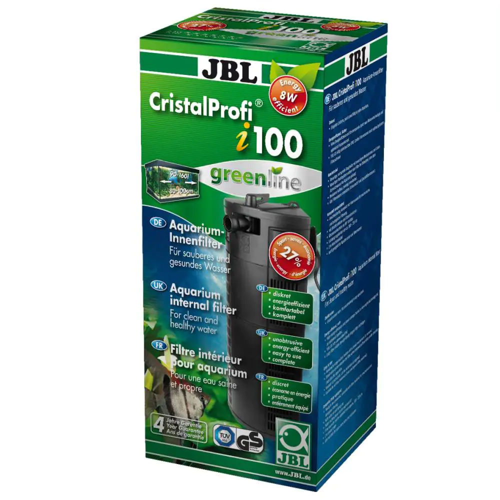 JBL CristalProfi i100 greenline Energieeffizienter Innenfilter für Aquarien