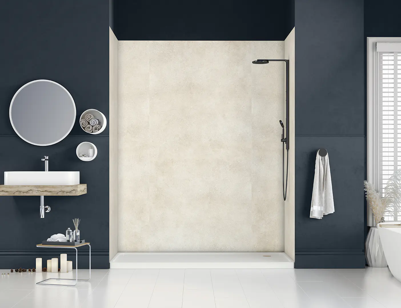 Classen Wandverkleidung Vario Stone white 255 x 120 cm x 3 mm