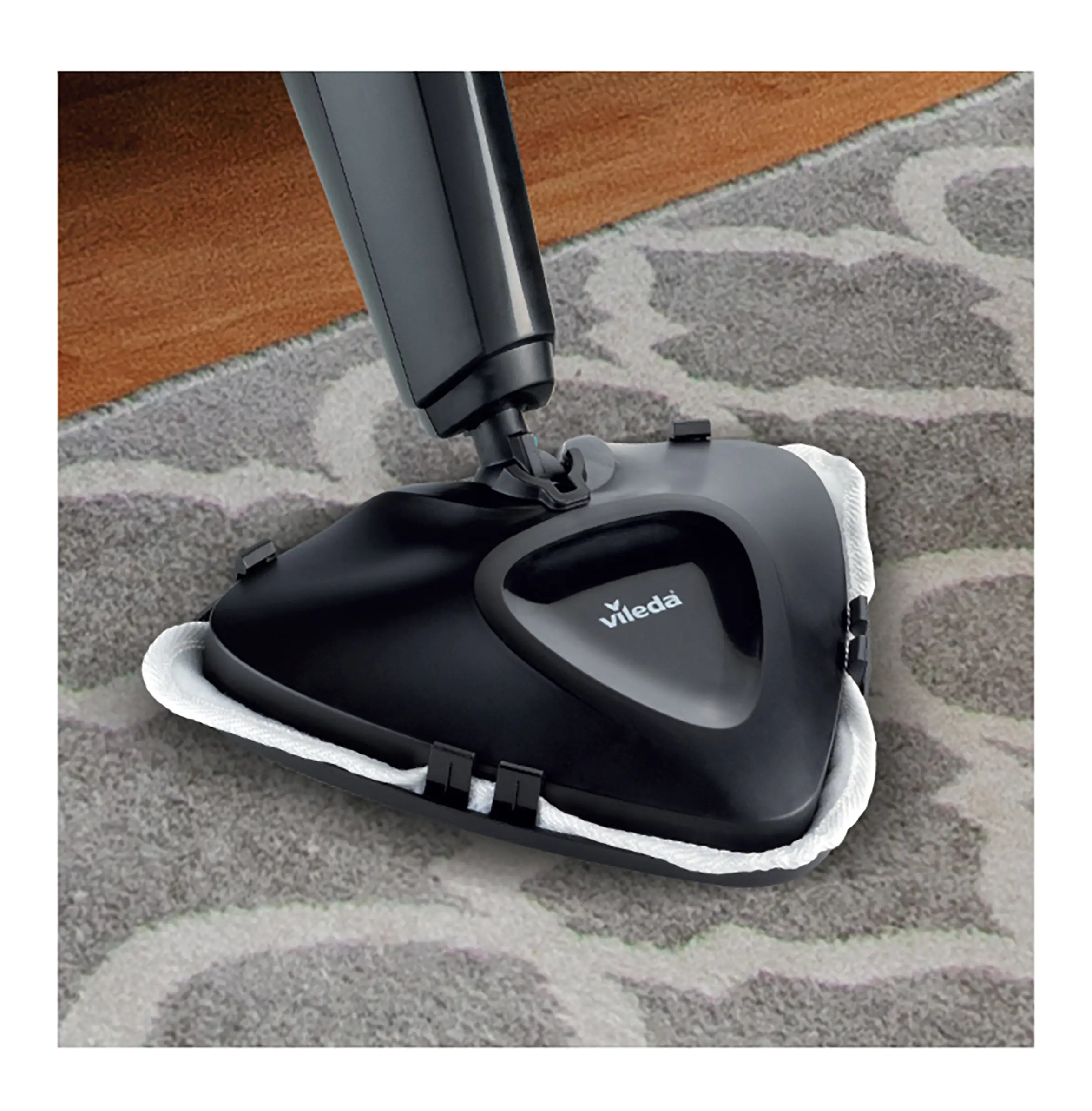 Vileda Dampfreiniger Steam Plus inklusive Teppichgleiter