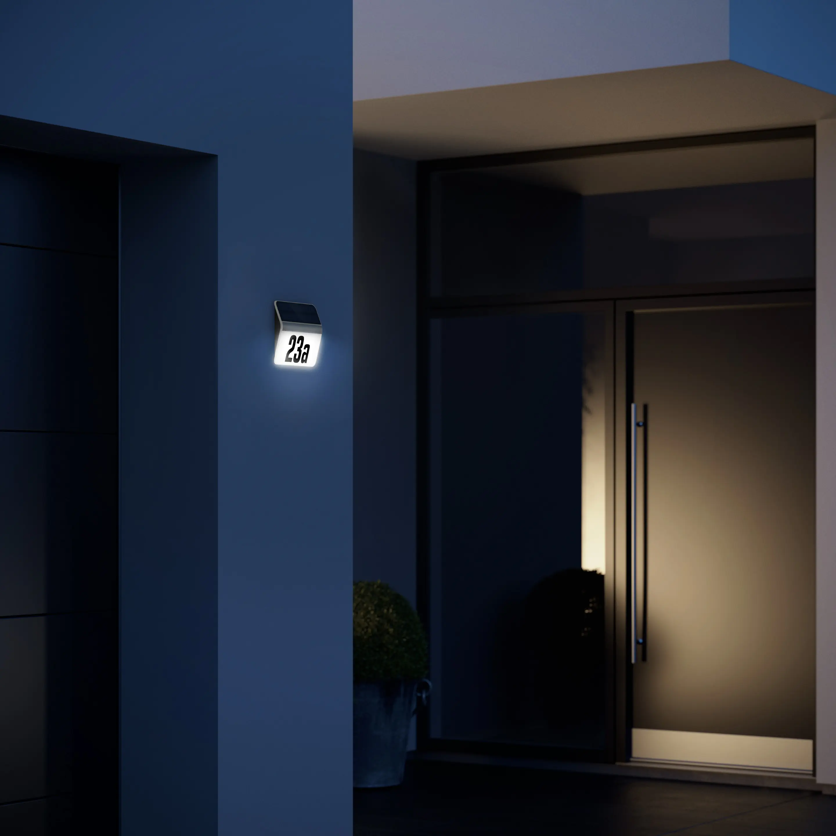 Steinel LED Solar-Hausnummernleuchte Xsolar LH-N anthrazit