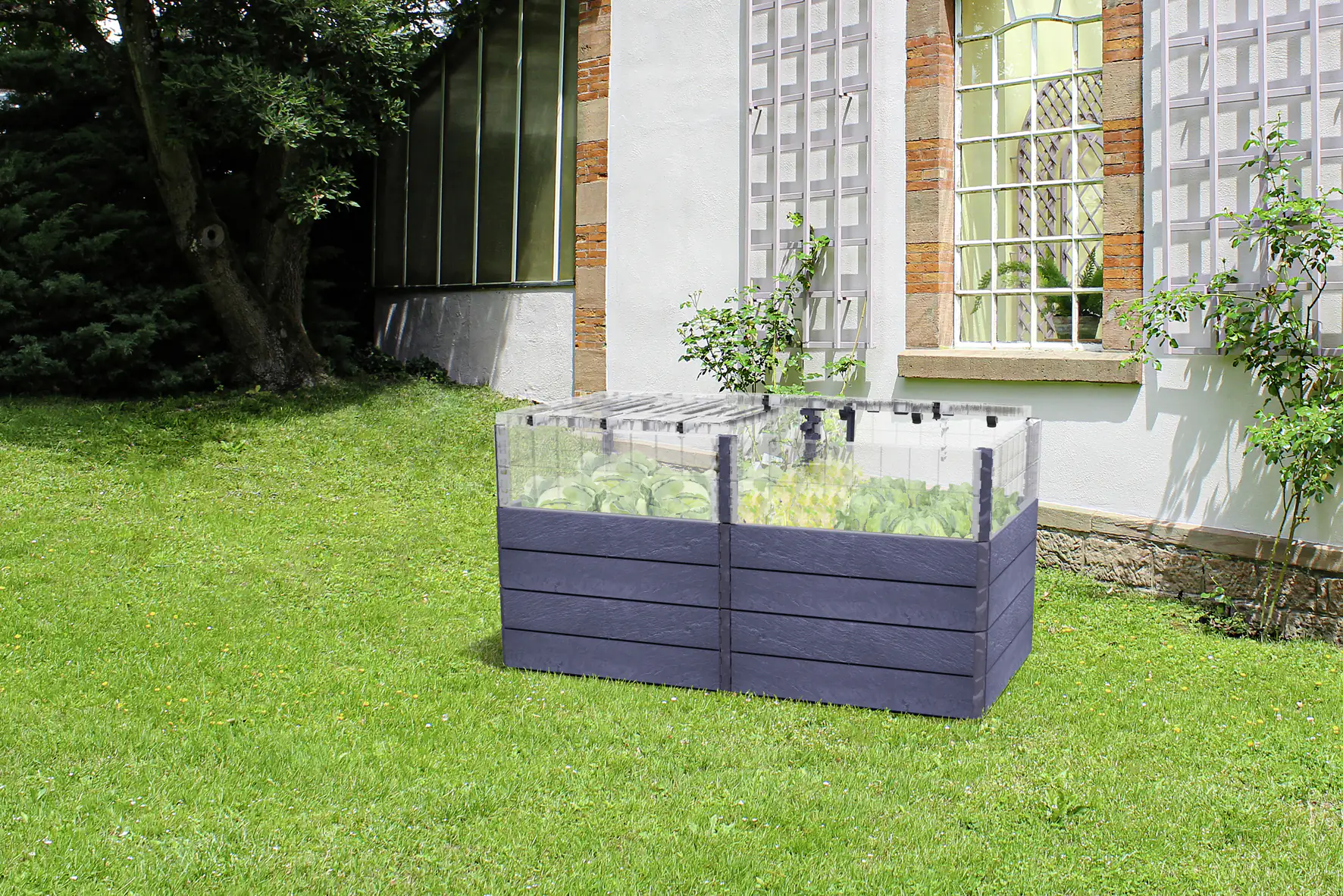 Garantia Hochbeet Ergo Quadro 2L TurboPlus Stone