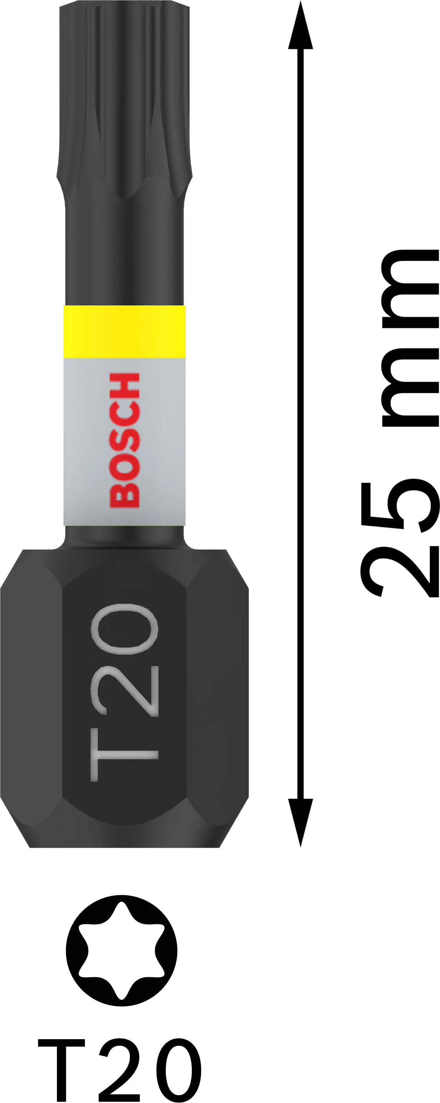 Bosch PRO Impact Bit T20 25 mm 2-teilig