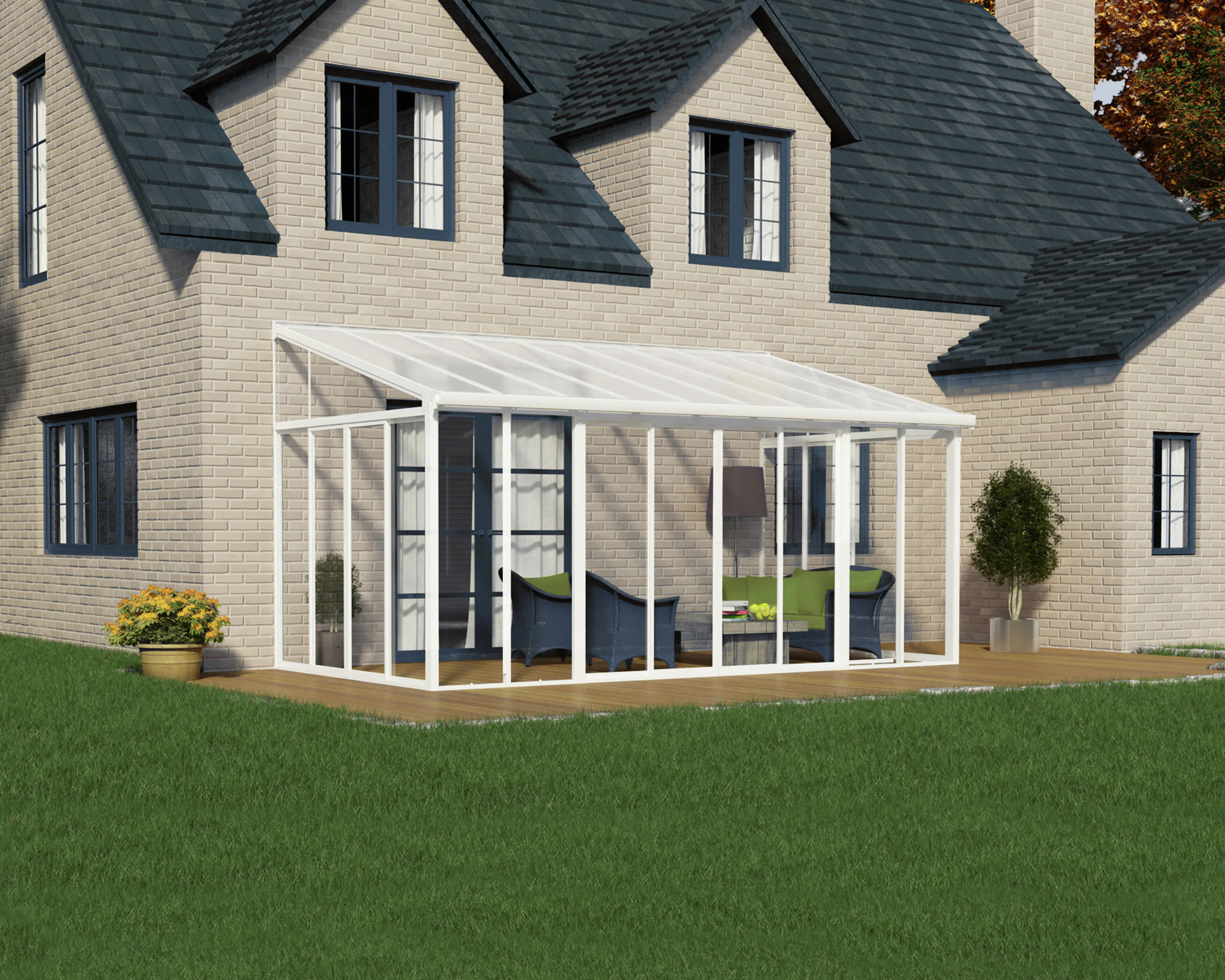 Canopia Wintergarten SanRemo 300 x 556 cm weiß
