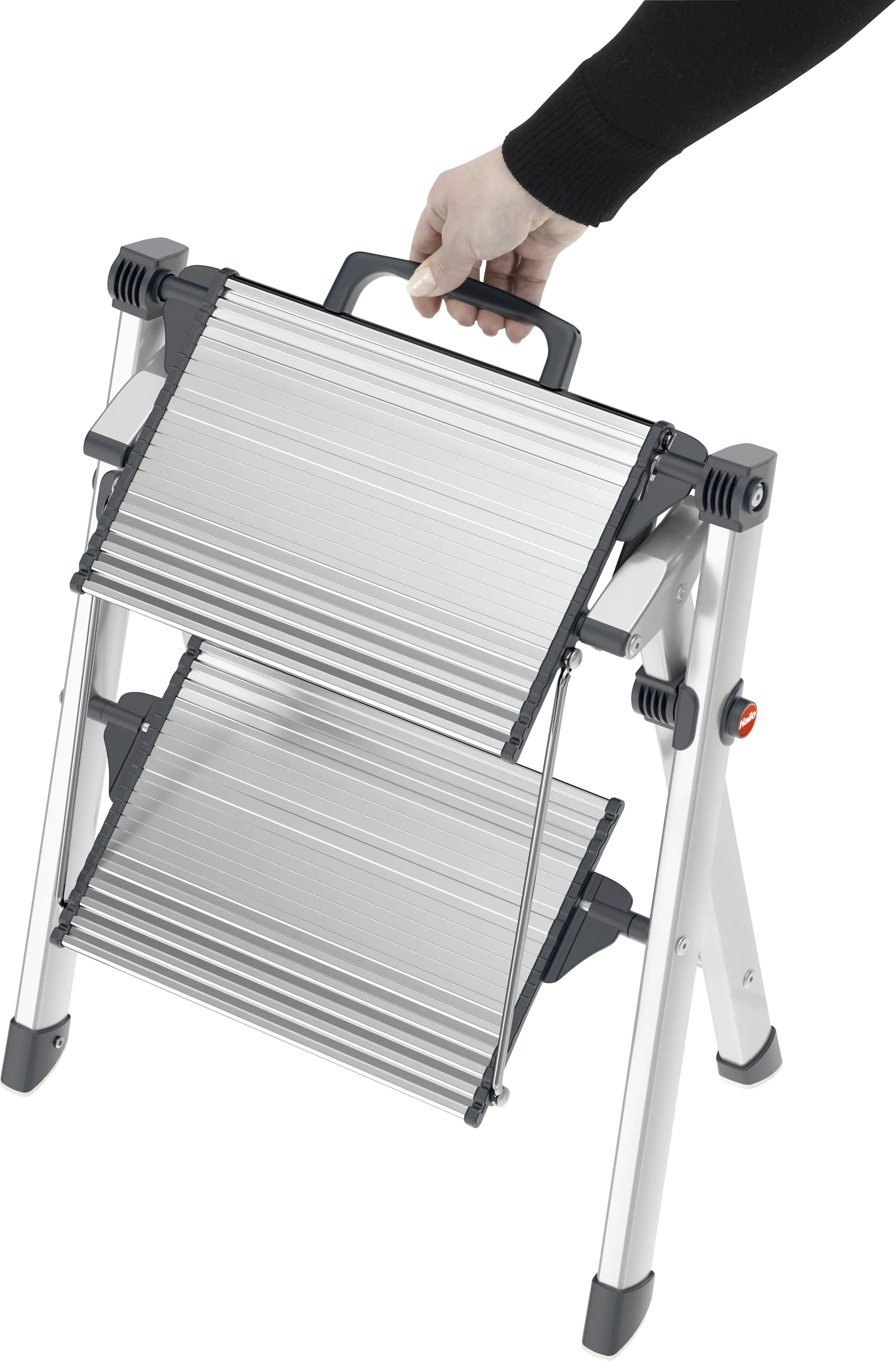 Hailo Aluminium-Komfort-Trittleiter MK80 ComfortLine 2,44 m