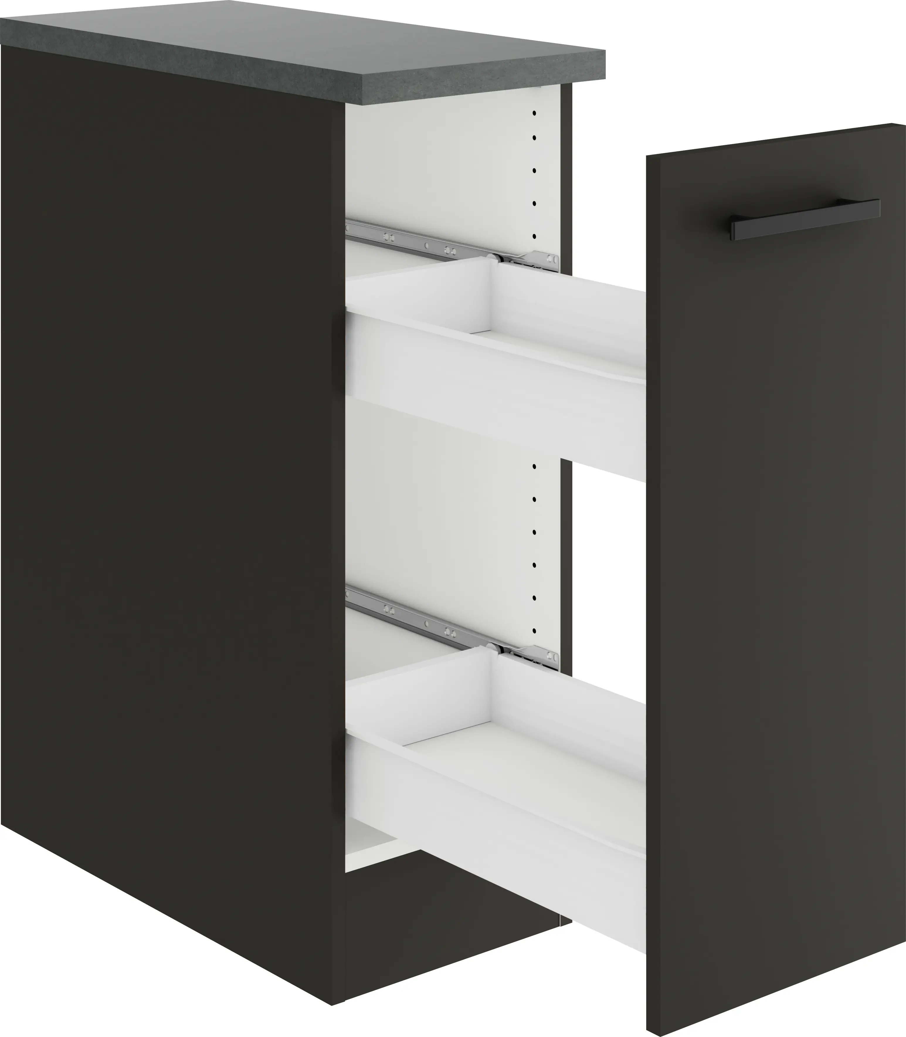 Optifit Unterschrank Madrid 420 anthrazit matt 30 cm