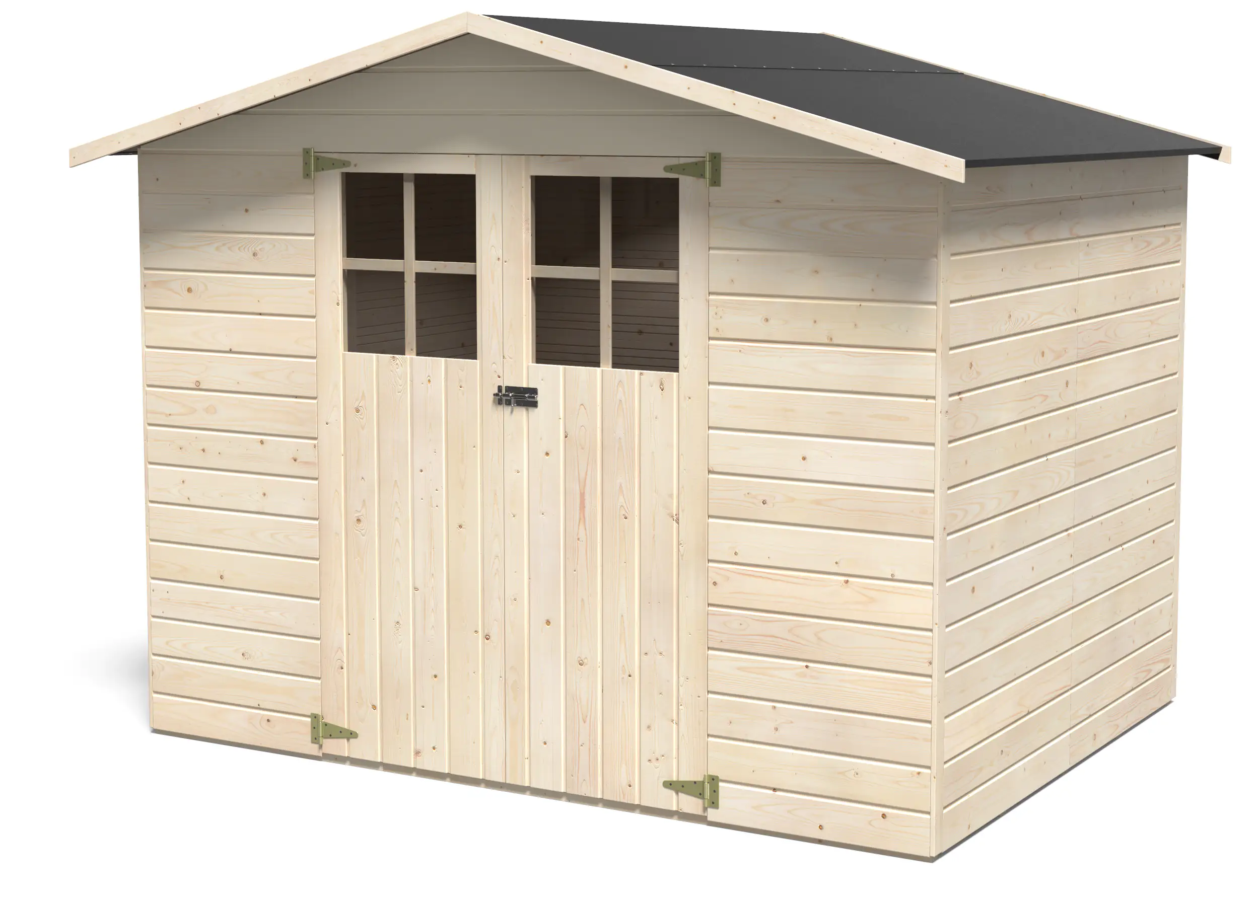 Décor et Jardin Gartenhaus Lodum 262 x 202 cm natur mit Fußboden