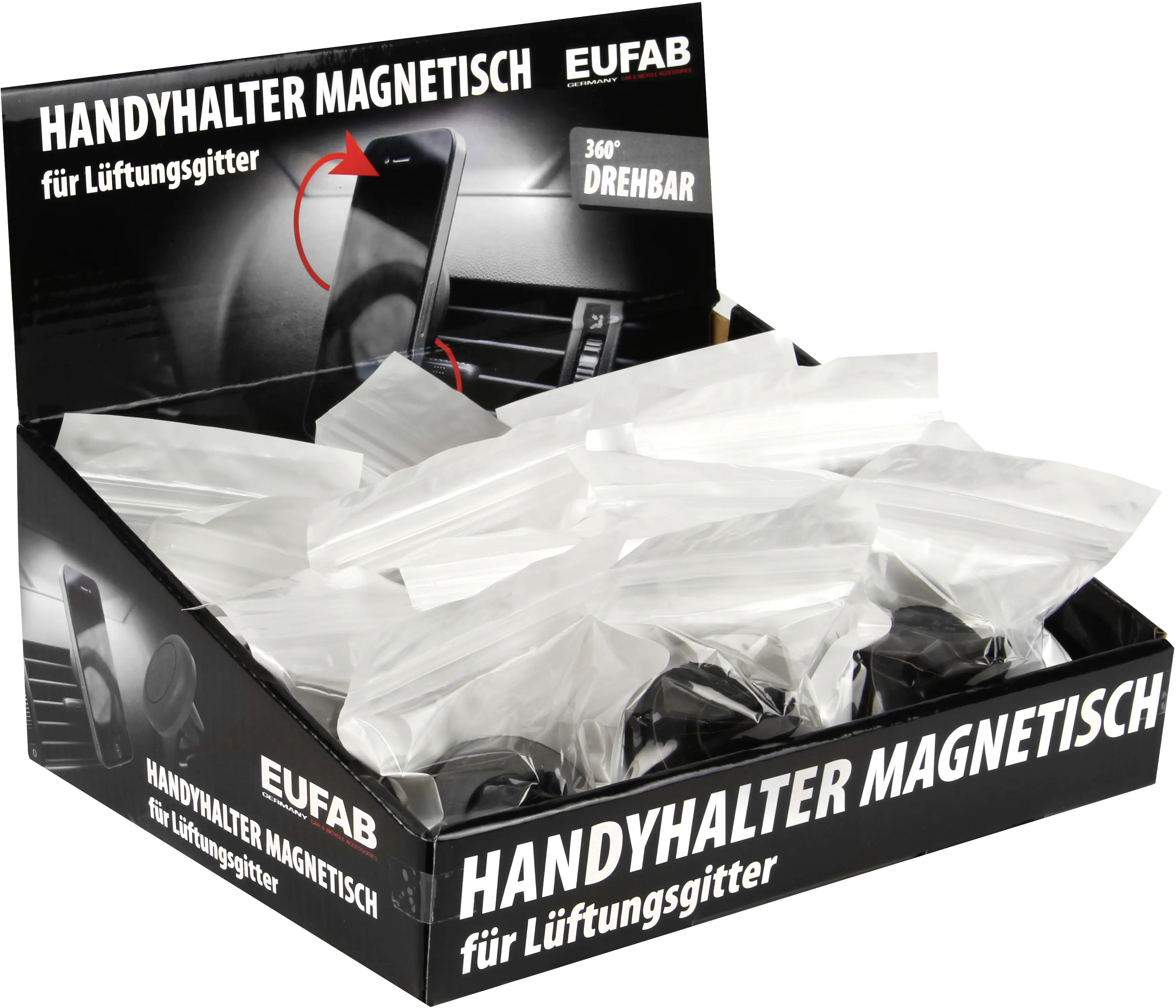 EUFAB Handyhalter magnetisch für das Lüftungsgitter