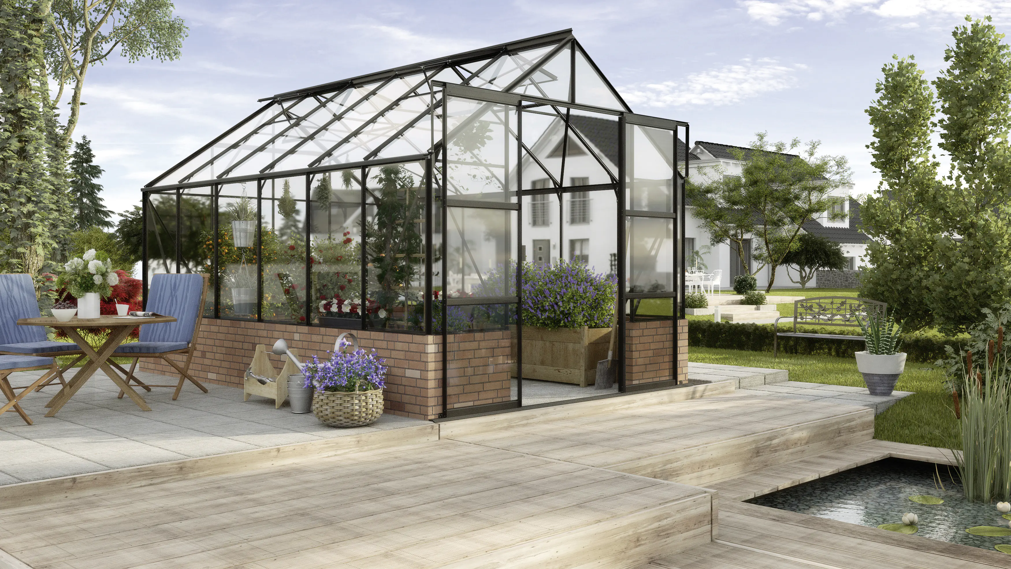 Vitavia Gewächshaus Cassandra 9900 256 x 388 cm 3 mm ESG