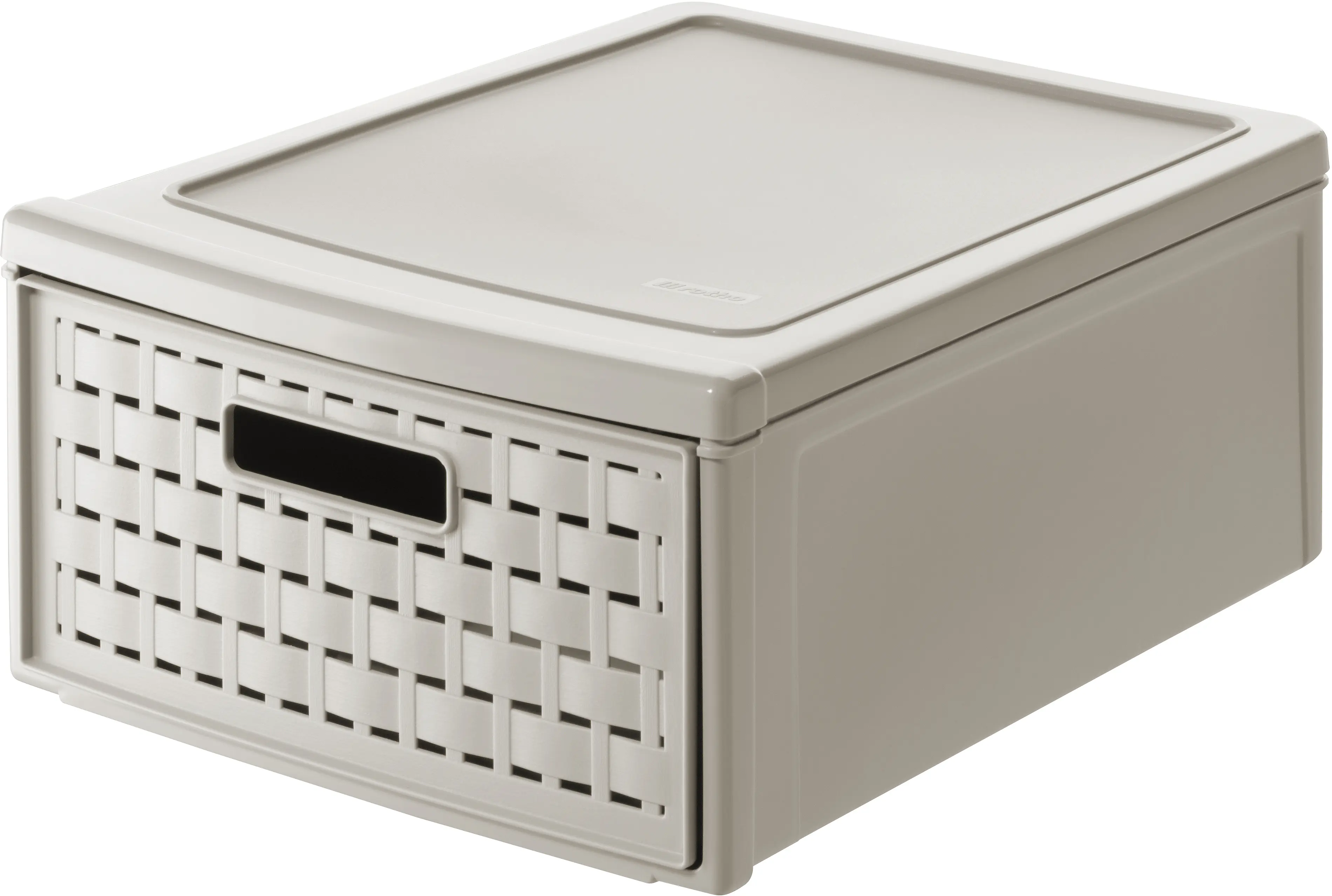 Rotho Schubladenbox Country klein, 8,3 L cappuccino