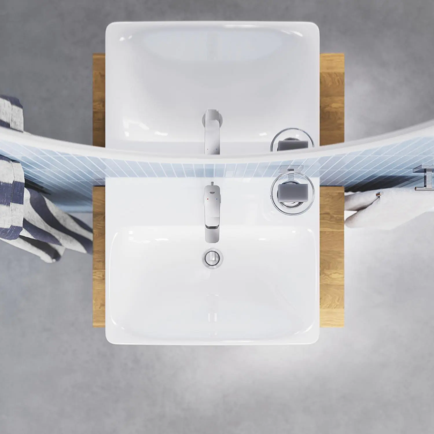 Grohe Quickfix Waschtischarmatur Dice S verchromt