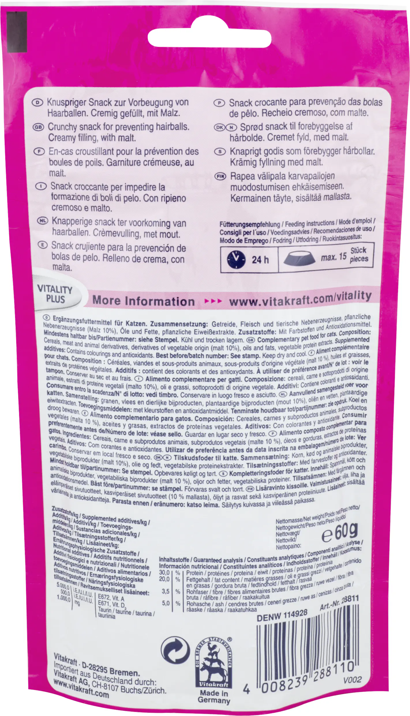 Vitakraft Crispy Crunch Malz 60 g