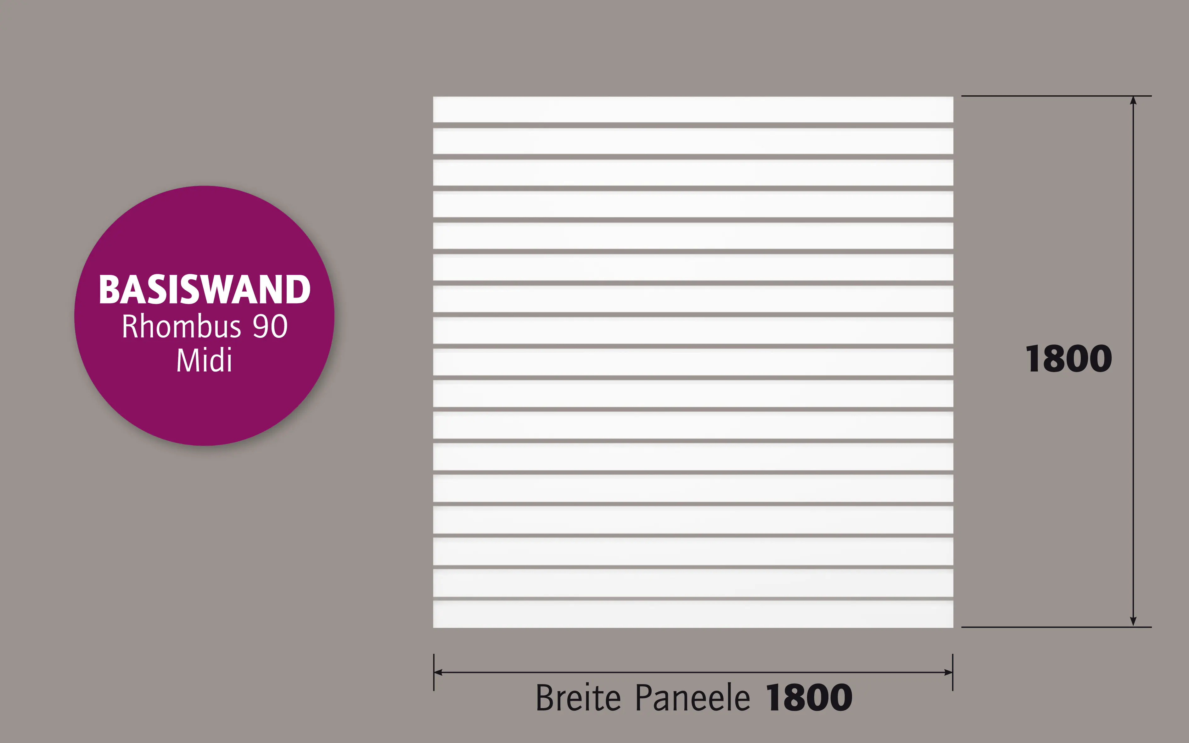 Ambiente Alu-Zaun Rhombus 90 MIDI B x H: 180 cm x 180 cm 22 mm stark