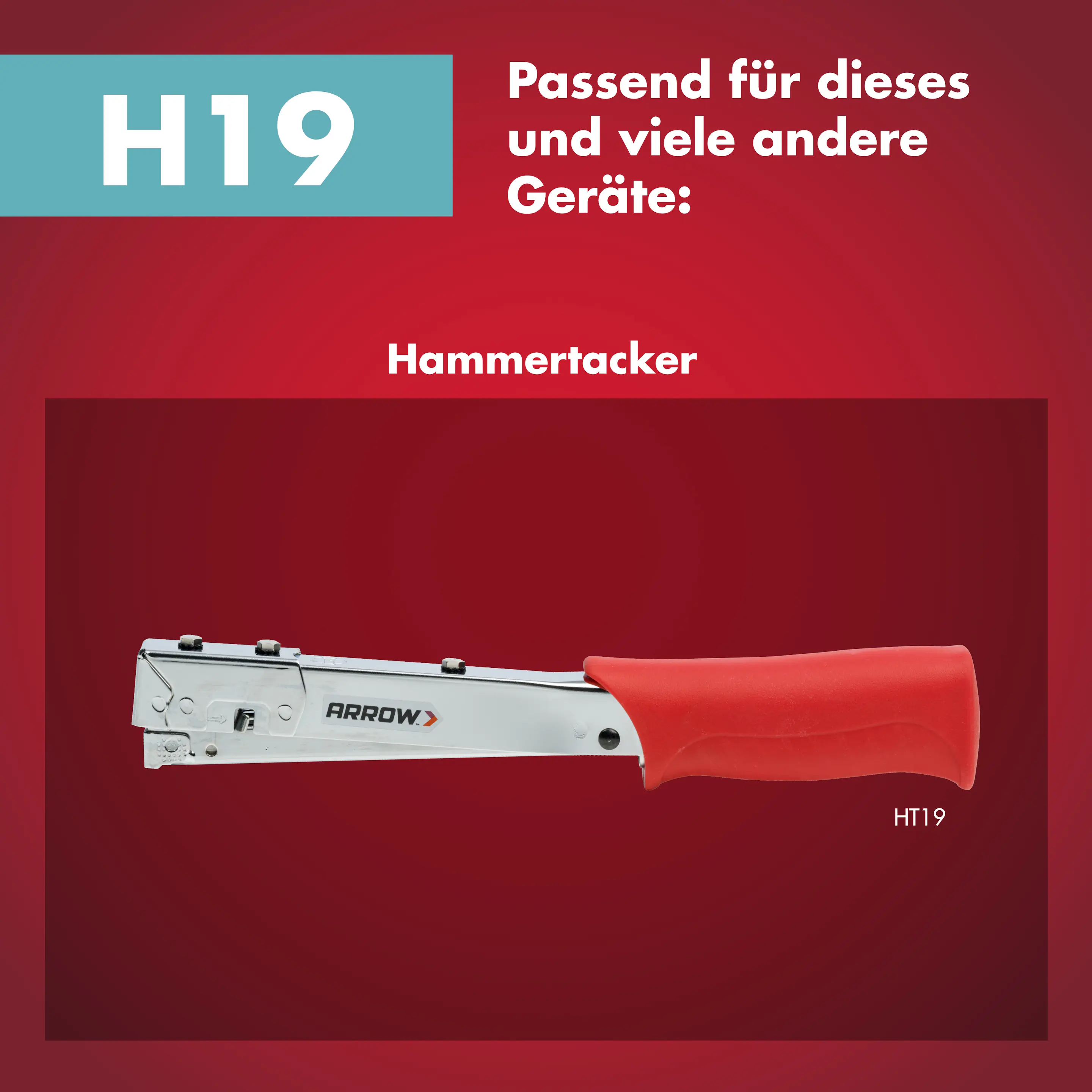 Arrow Tackerklammer Feindraht H19 6 mm Stoff & Gewebe 1000 Stück