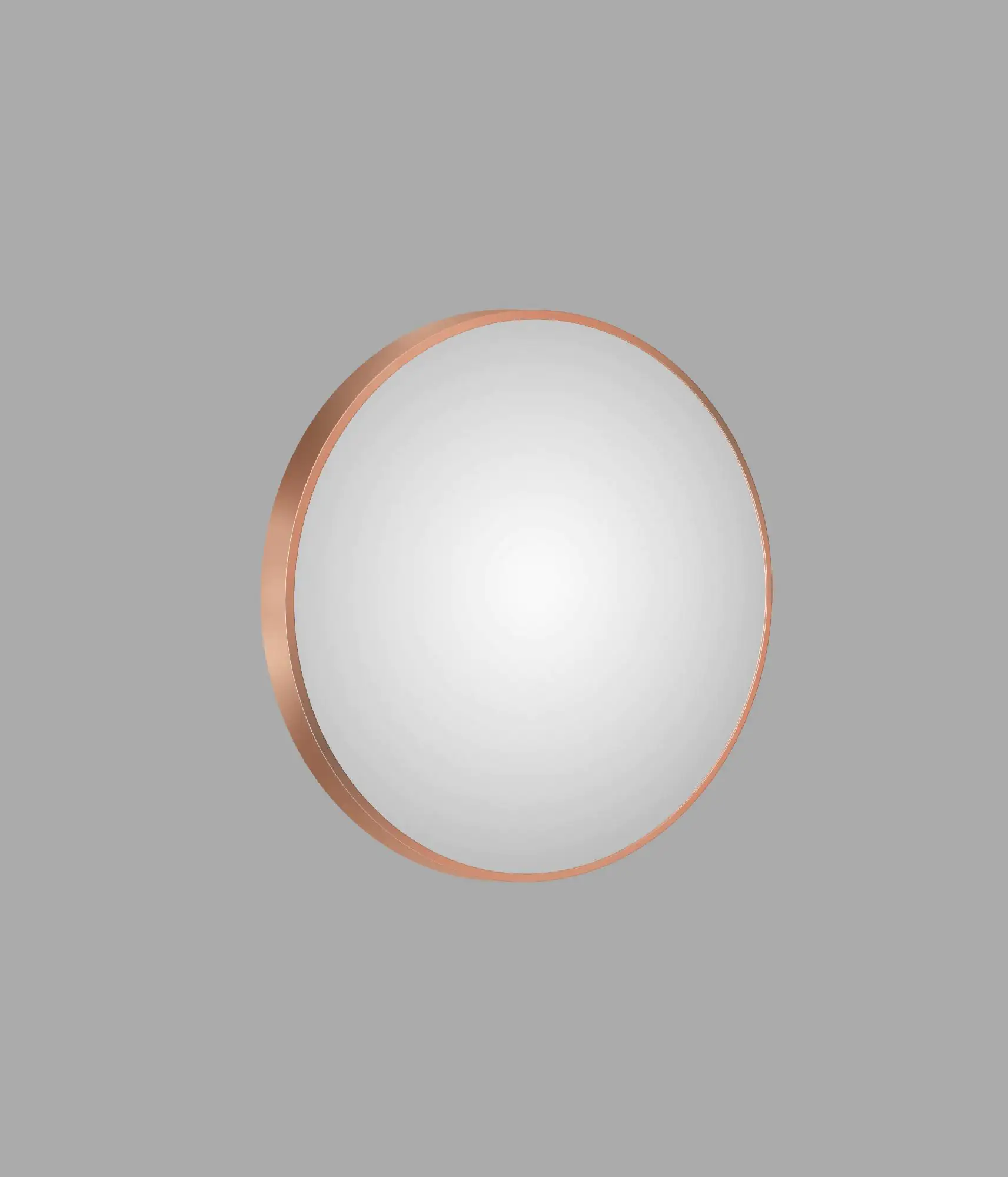DSK Design Spiegel Silver Coiffeur Ø80 cm, kupfer