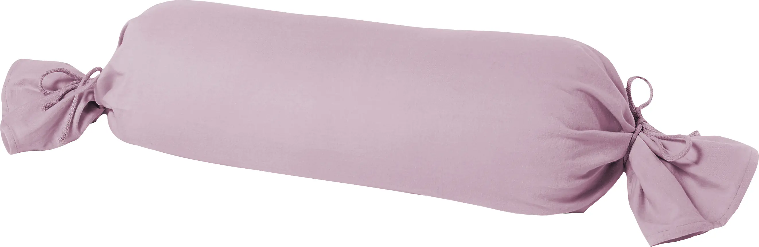 Mako Kissenbezug Feinjersey für Nackenrolle 15 x 40 cm mauve 