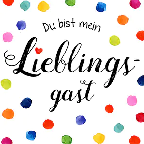 Braun & Company Servietten Motiv Mein Lieblingsgast 33 x 33 cm - 20er Pack