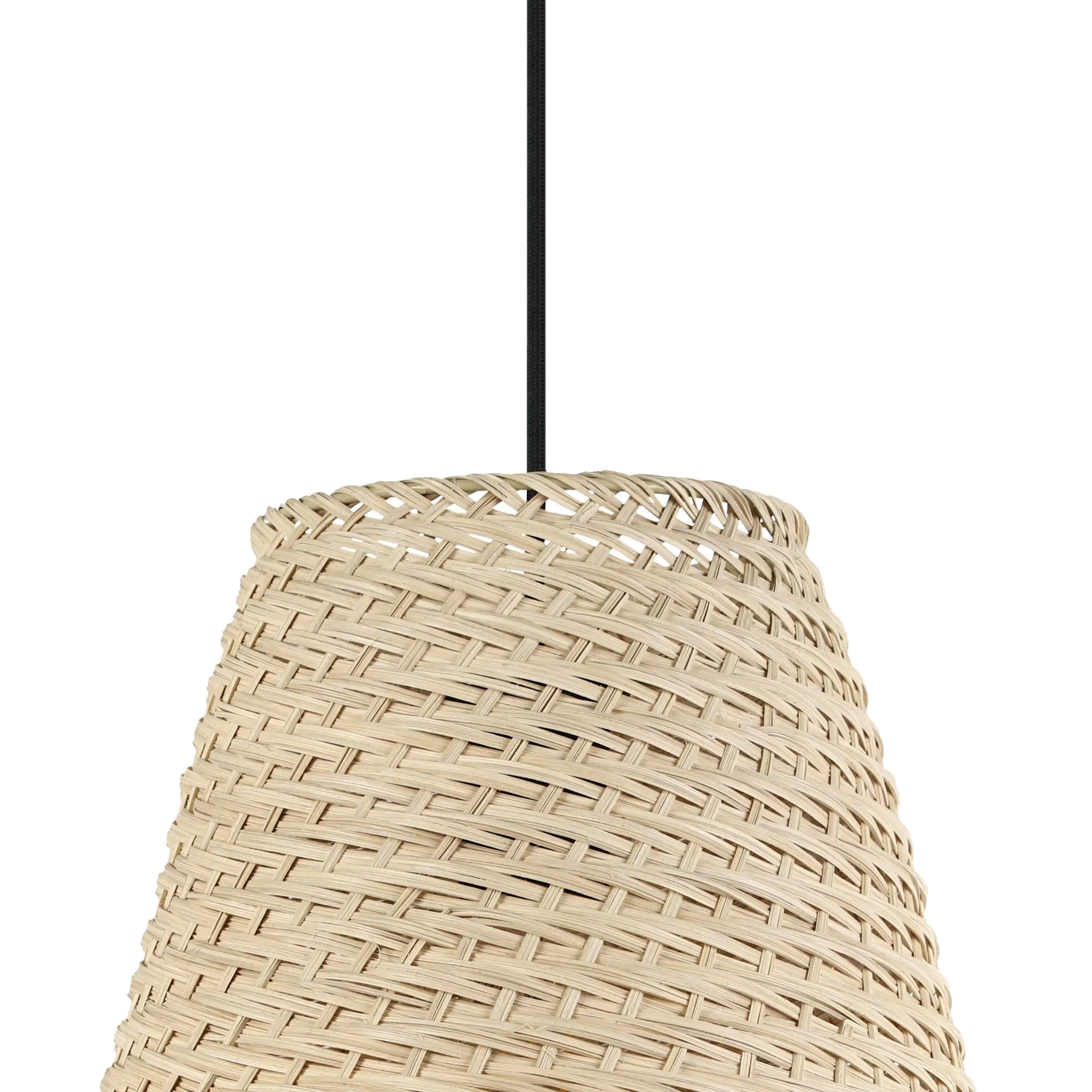 Eglo Pendelleuchte Aycliff schwarz natur 30 x 110 cm E27