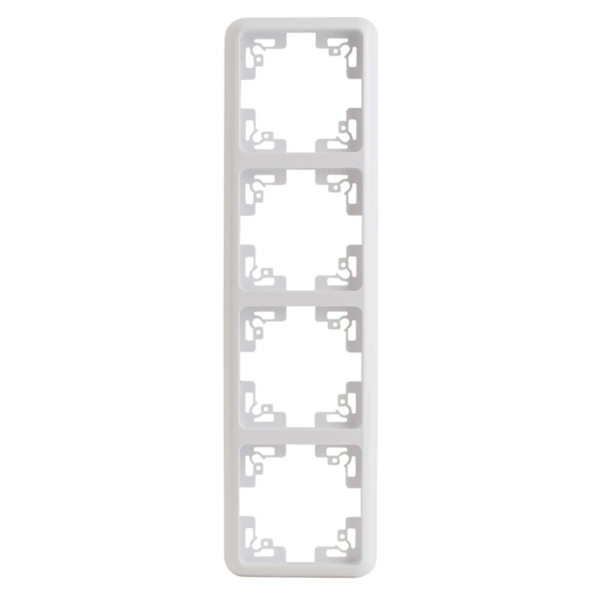 Unitec Abdeckrahmen Montreal 4-fach S502 ultraweiß
